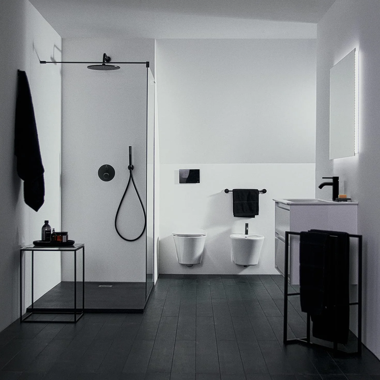 Ideal Standard BC268XG Ceraline bateria umywalkowa bez odpływu, bateria łazienkowa z wylewką, bateria mieszakowa, umywalka, oszczędzająca wodę, czarna (Silk Black)
