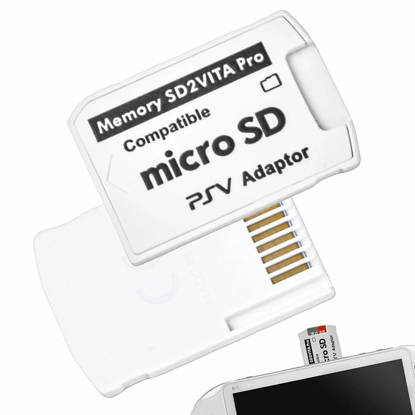 Karta pamięci SD2Vita 5.0 Adapter do PS Vita, konwerter Micro SD PSVSD, obsługa do 256 GB, dla PS Vita 1000/2000 Firmware 3.60