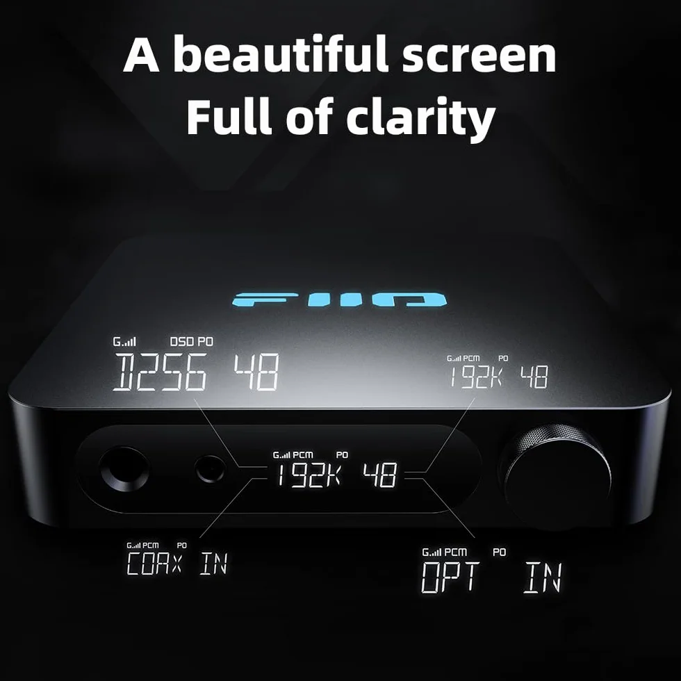 FiiO K11 DAC wzmacniacz słuchawkowy 6,35 mm 4,4 mm RCA 1400 mW 384 kHz/24 bit DSD256 czarny