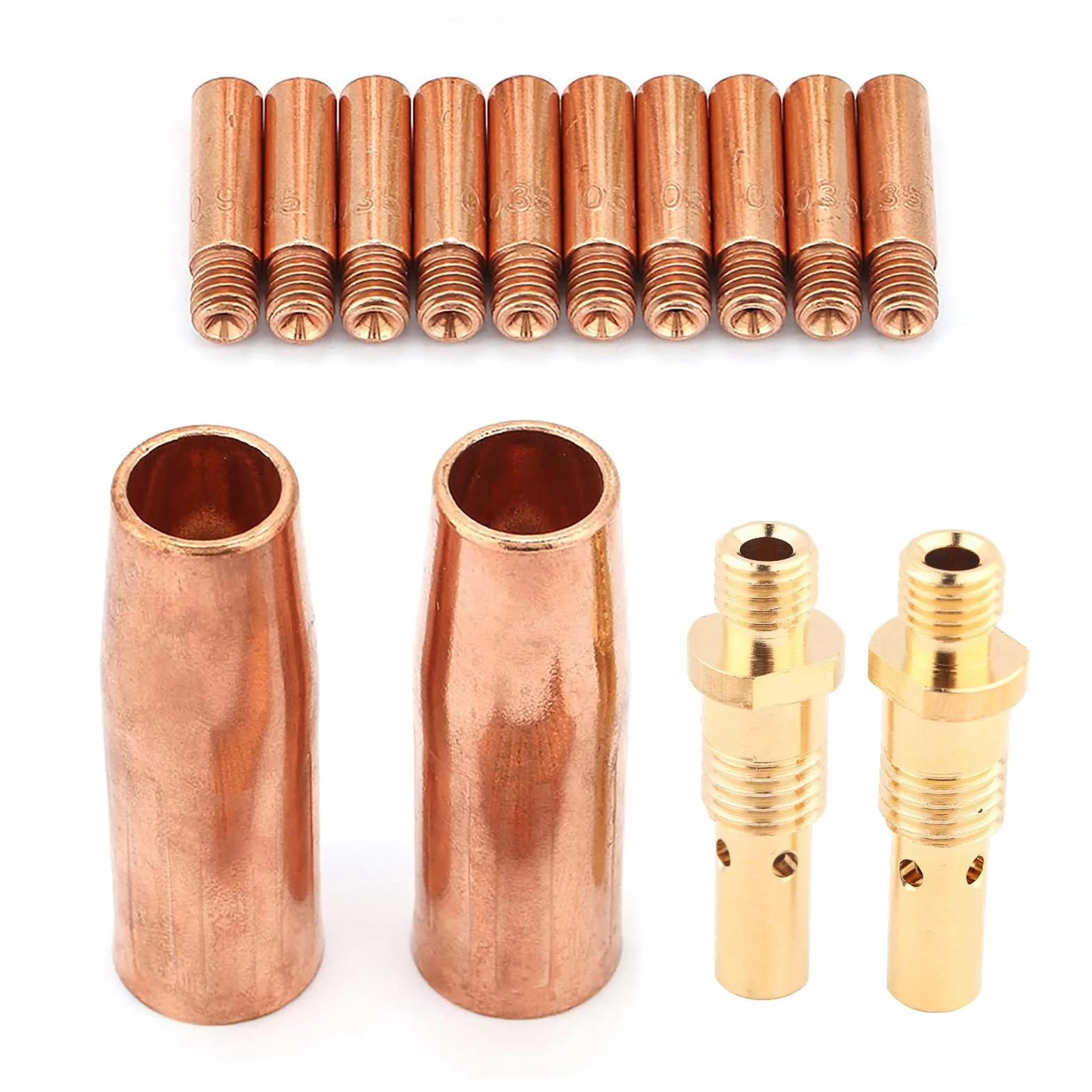 14 stücke Düsen Diffusor Tip Kit für Tweco MIG Schweißpistole