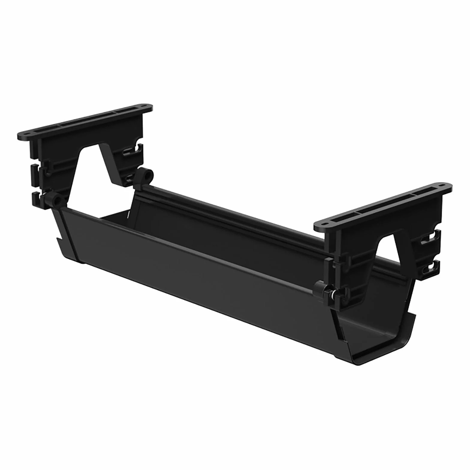 Taca do zarządzania kablami Organizer na kable pod biurko Zbieracz drutu Wiszący kosz Organizer na kable druciane pod biurkiem Organizer na kable (kolor: czarny, rozmiar: 55 x 17,8 x 14 cm)