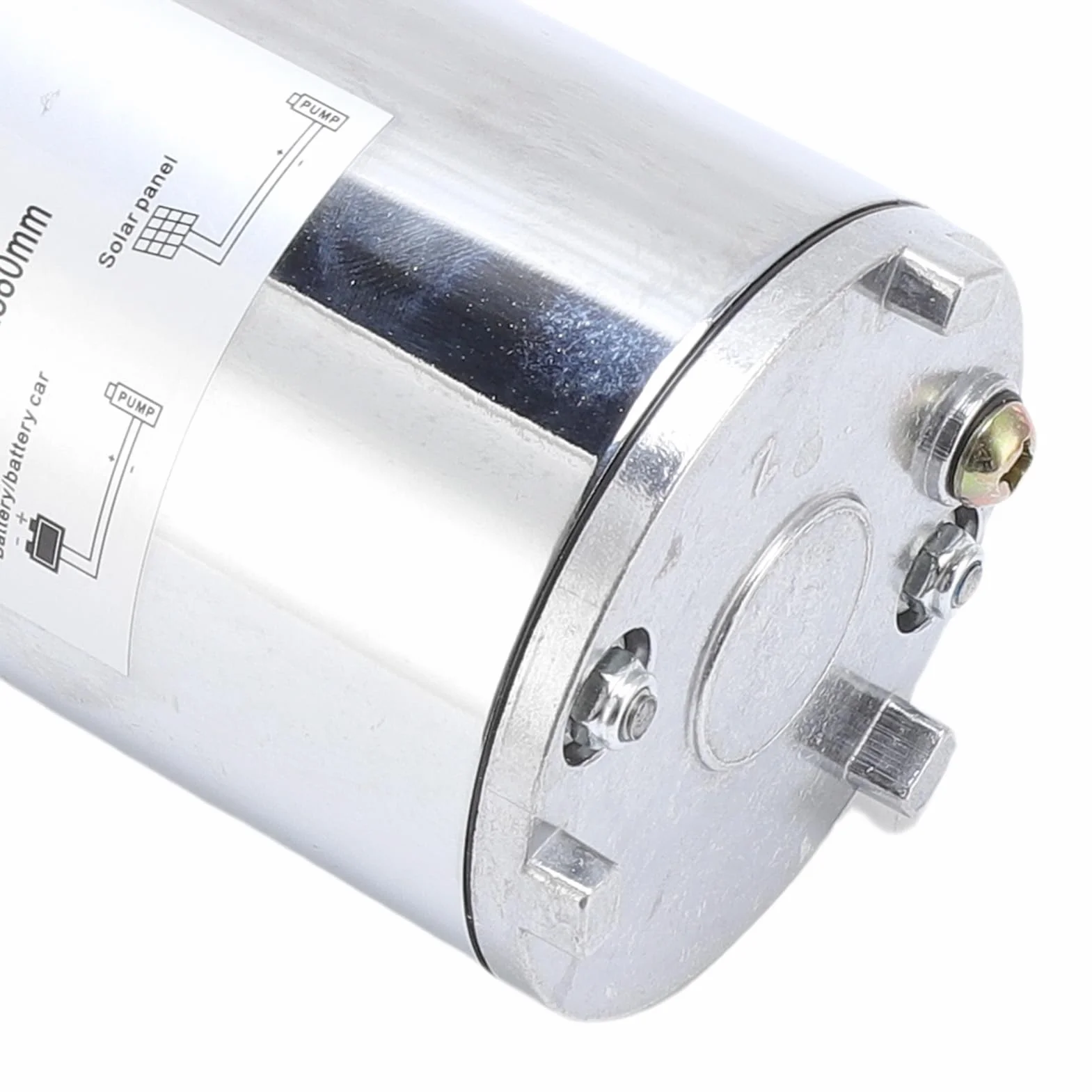 FTVOGUE Słoneczna Zatapialna Pompa Wodna Pompa Głębinowa ze Stali Nierdzewnej 340 W 25 Mm Wylot 60 M Głowica 1,5 M3h do Kształtowania Krajobrazu Nawadnianie Ogrodu Transfer Wody W Gospodarstwie