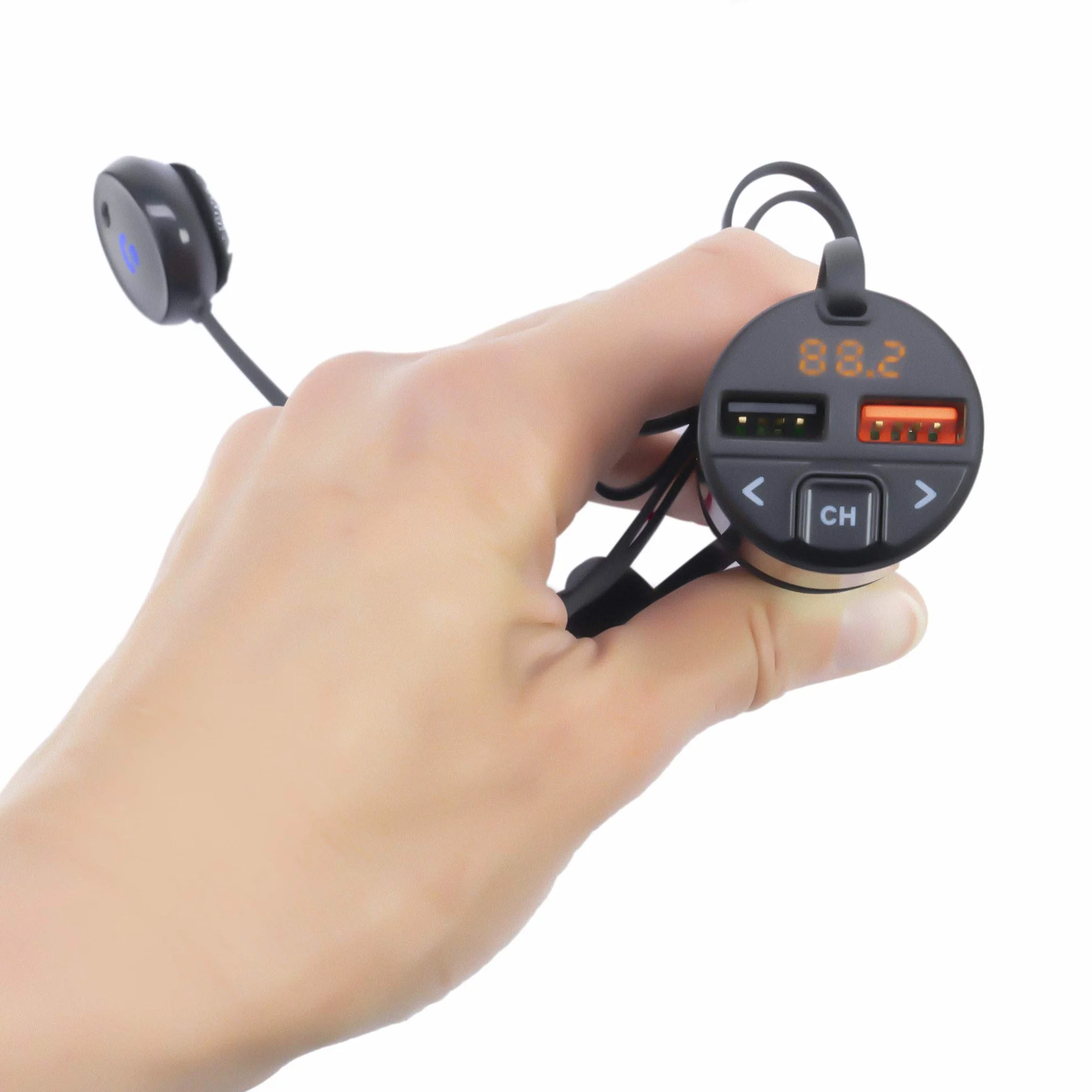 PNI PNI-V880 Valentine V880 modulator Bluetooth 5.0 MP3 odtwarzacz nadajnik FM USB QC3.0