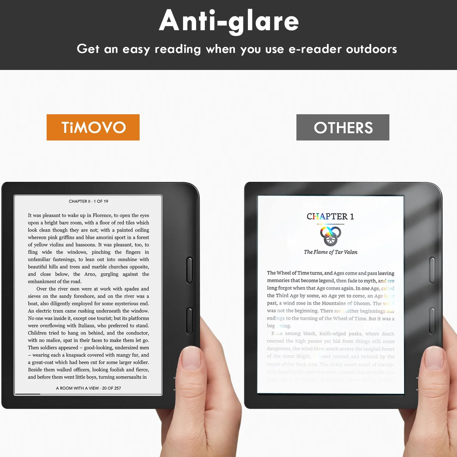 TiMOVO 3 Pack Screen Protector for Kobo Libra Colour 7 Inches 2024/Kobo Libra 2 E-Reader 7 Inch 2021, PET Matte Anti-Glare