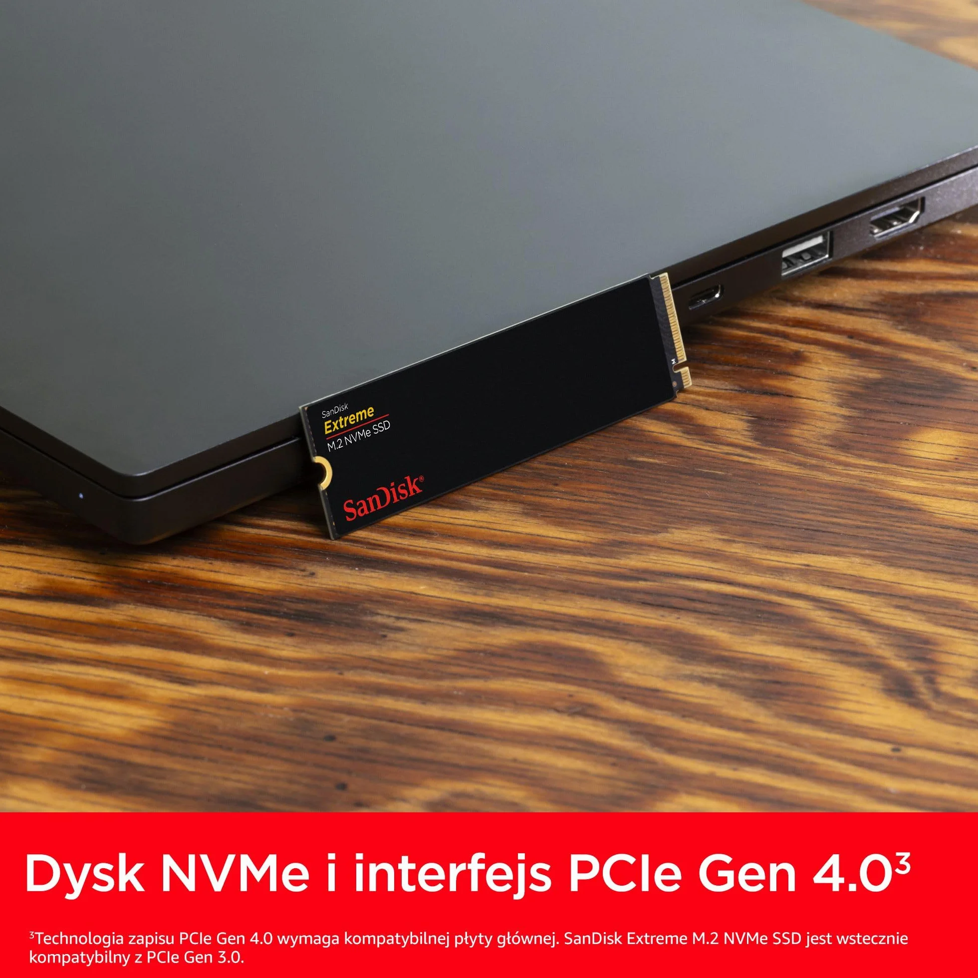 SanDisk Extreme 500 GB M.2 NVMe SSD PCIe Gen4 5150 MB/s 2280