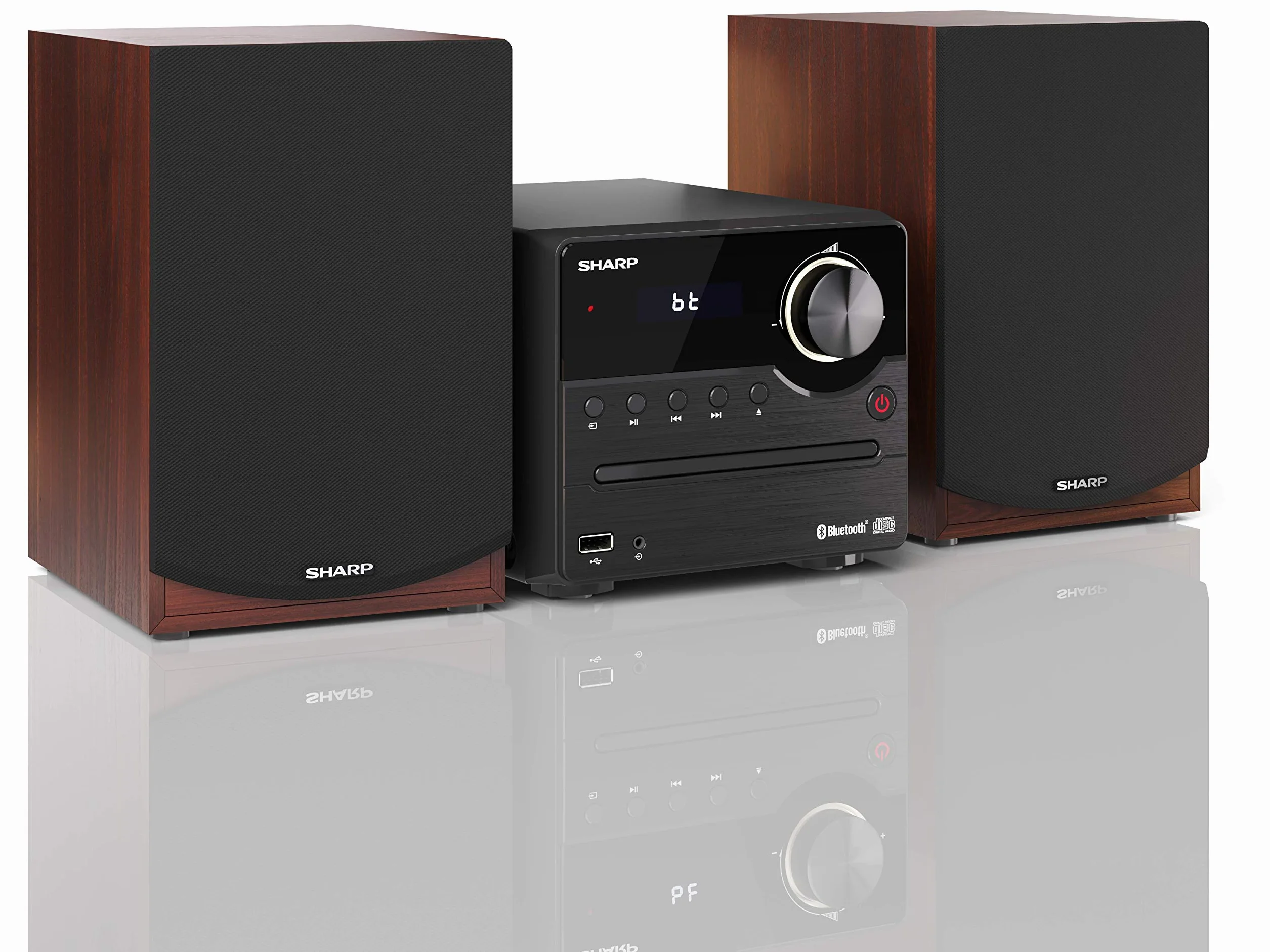 Sharp Mikrowieża Hi-Fi z Tunerem FM i Łącznością Bluetooth