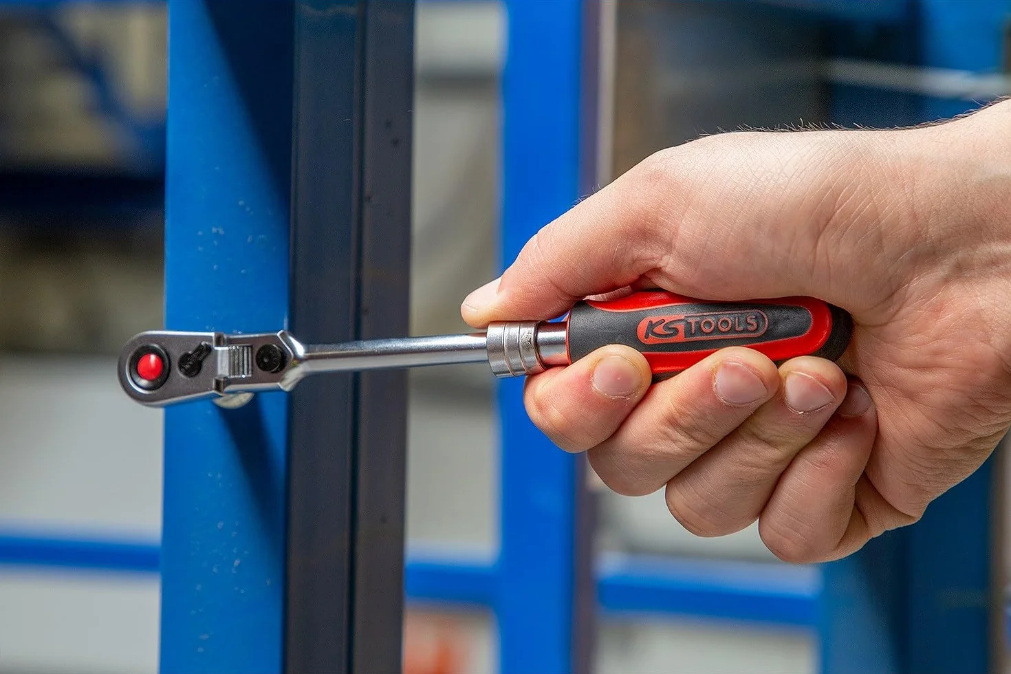 KS Tools 914.1420 1/4" grzechotka przegubowo-teleskopowa SlimPOWER, mechanizm 72 zębowy
