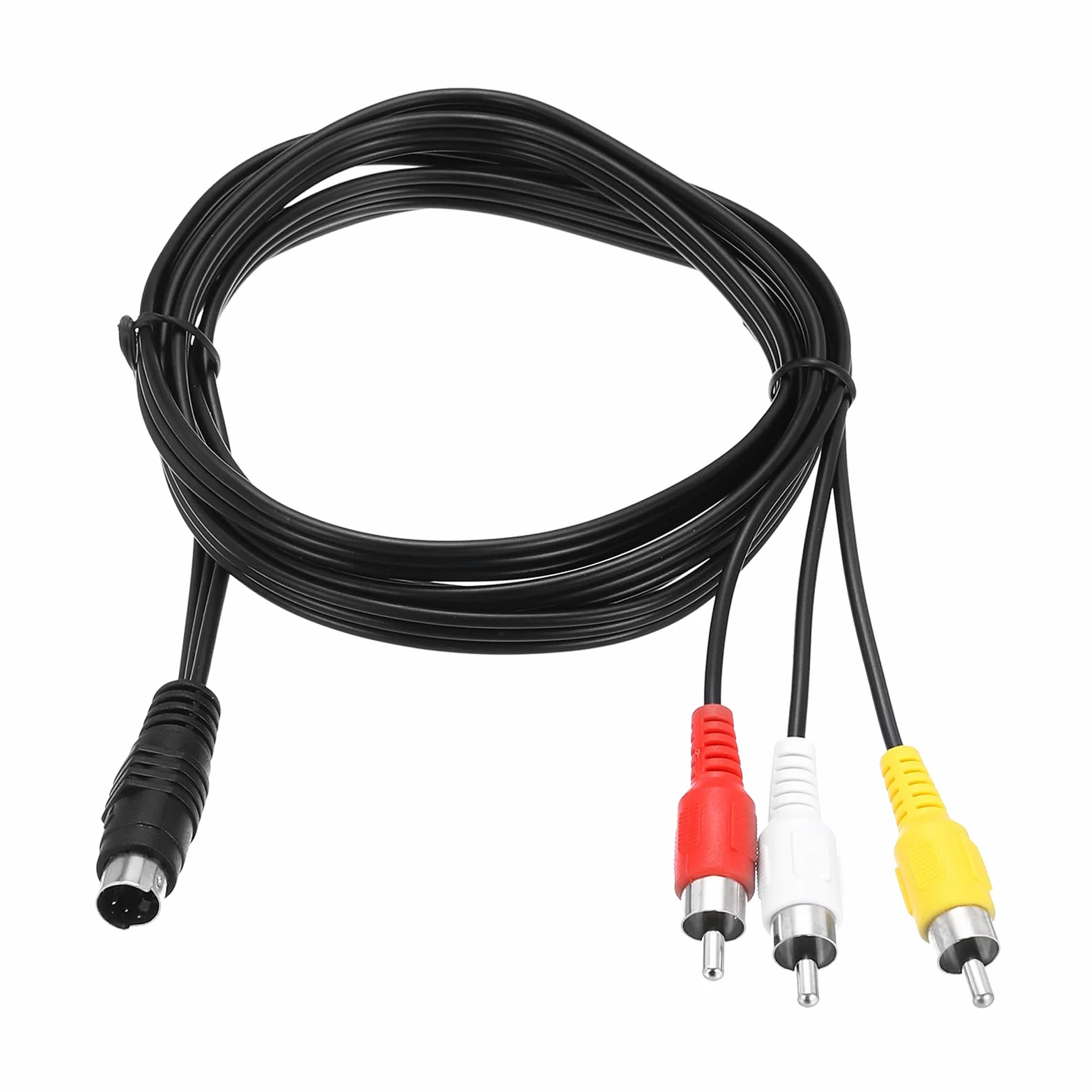 Kabel wideo S 1,5 m 4 piny na 3 wtyczki RCA adapter kompozytowy