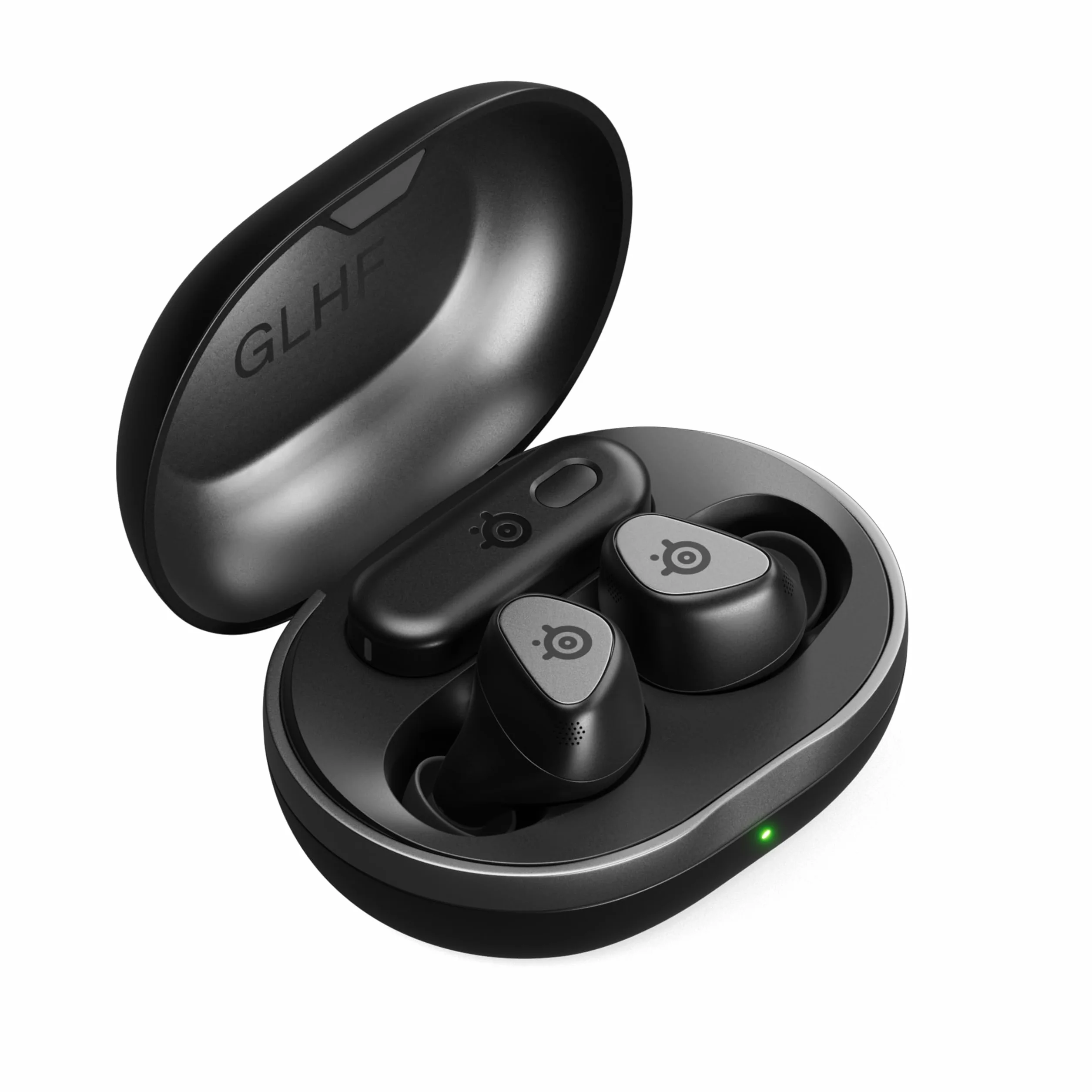 SteelSeries Arctis GameBuds Xbox Bezprzewodowe Słuchawki Douszne do Gier, 2,4 GHz + BT 5.3, ANC, Bateria 40 Godz., Ładowanie Bezprzewodowe, PS5, PC, Switch, Smartphone
