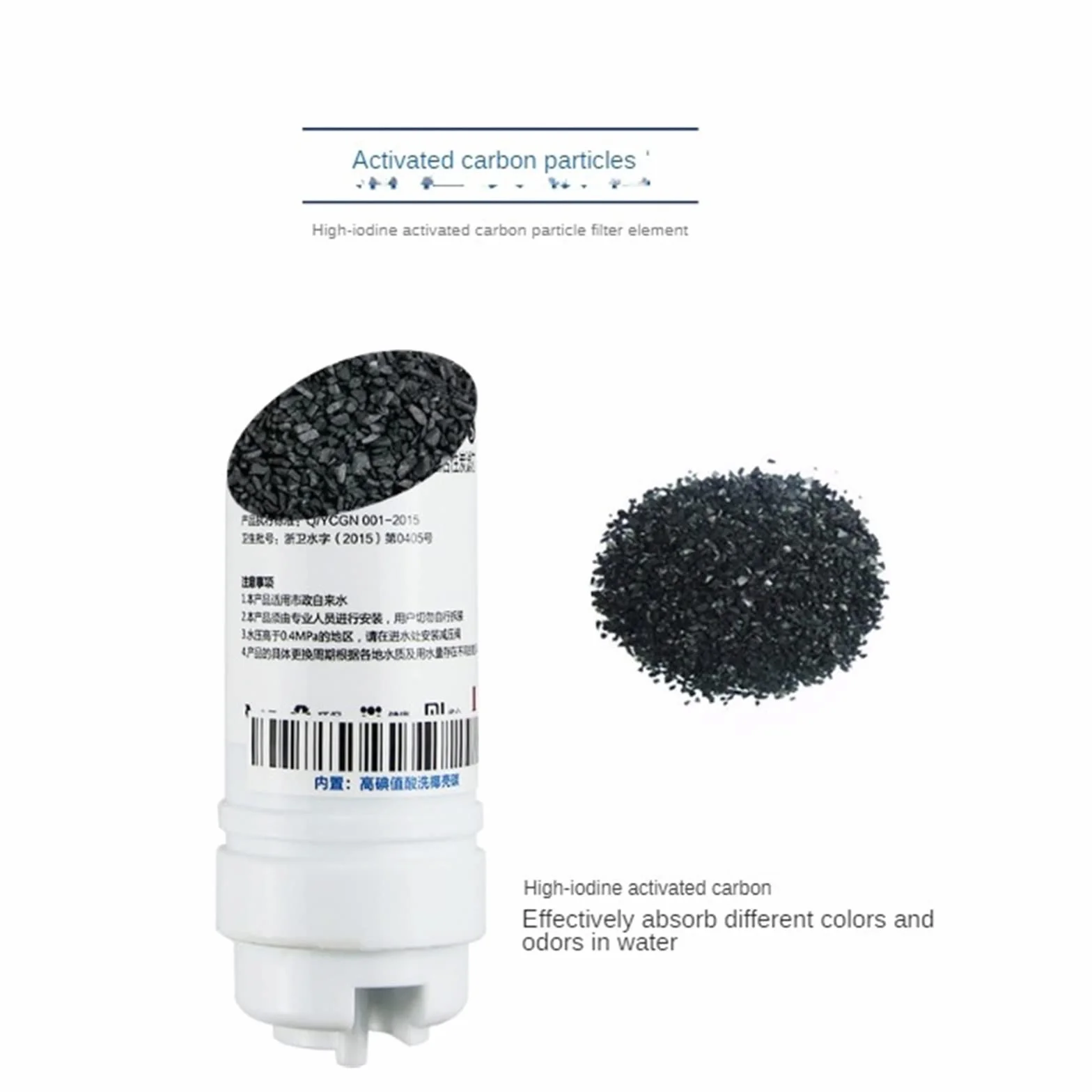 Filtr Wody, Wkład filtra wody T33, węgiel aktywny z łupin orzecha kokosowego, uniwersalna wymiana filtra wody. Akcesoria do systemu filtrów wody(3PCS)