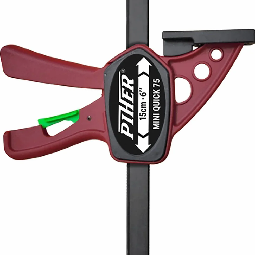 2 sztuki Piher Mini Quick zacisk jednoręczny 15 cm zacisk śrubowy napinacz zacisk