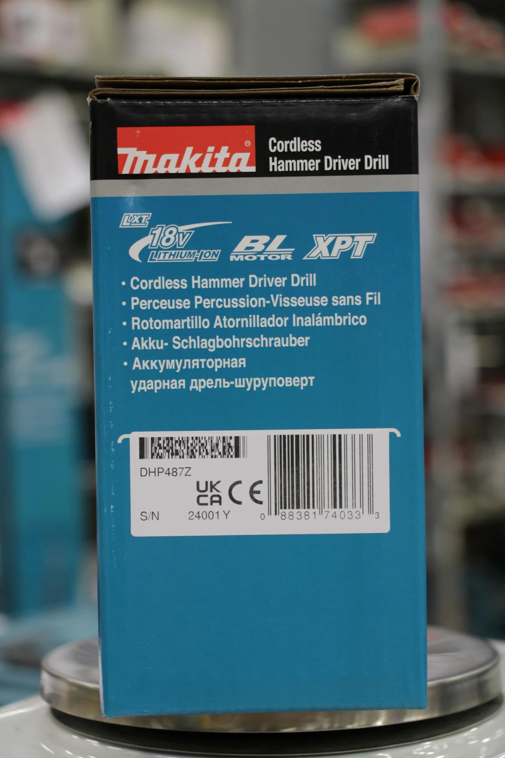 Makita Dhp487Z Wiertarko-Wkrętarka, Czarny/Zielony, ‎16.4 x 8.1 x 24.8 cm; 1.3 kg