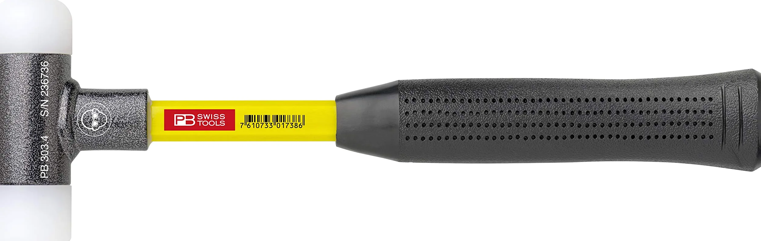 Młotek z miękkimi obuchami z trzonkiem z włókna szklanego bezodrzutowy 50mm PB Swiss Tools