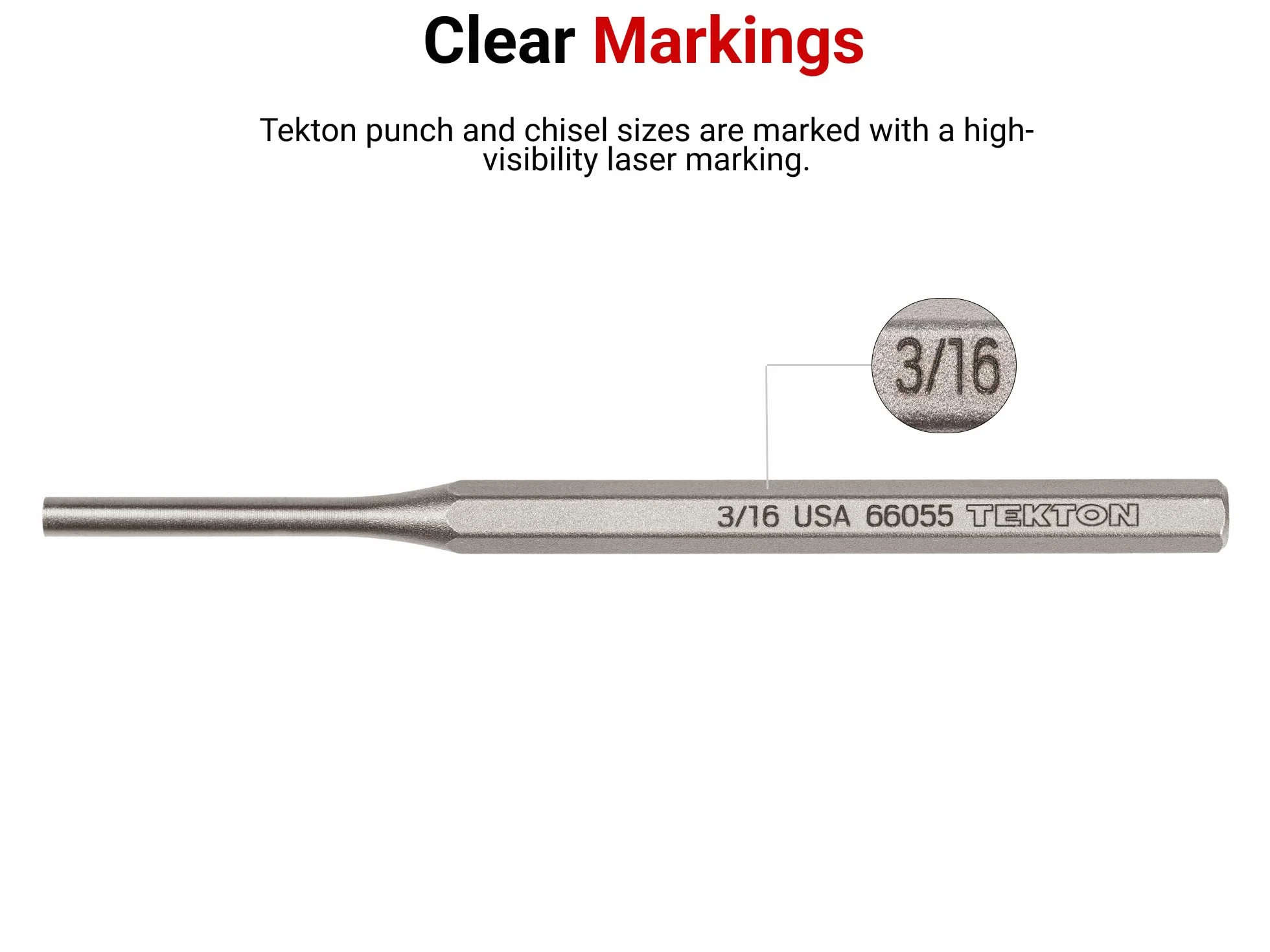 TEKTON 66209 długie dłuto na zimno 1 cal