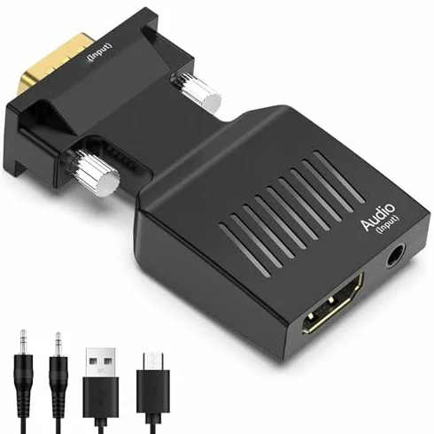 Konwerter VGA na HDMI 1080P 60Hz Adapter wideo do komputera