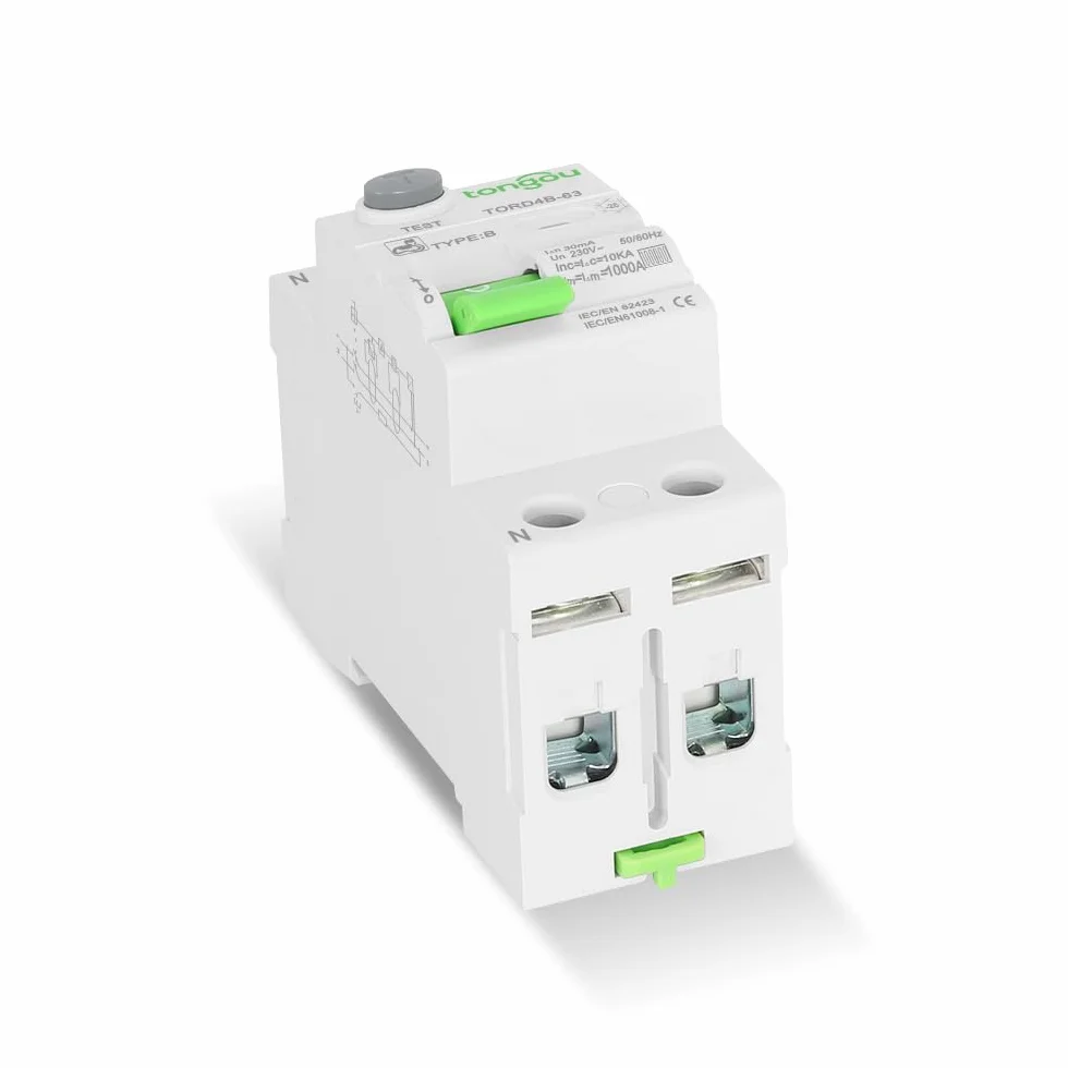 Wyłącznik Różnicowoprądowy Typu B AC/DC / 63 A - 30 mA / 2-Biegunowy / 10KA / 230V / ładowarka do Pojazdów Elektrycznych/Wyłącznik Różnicowoprądowy TONGOU