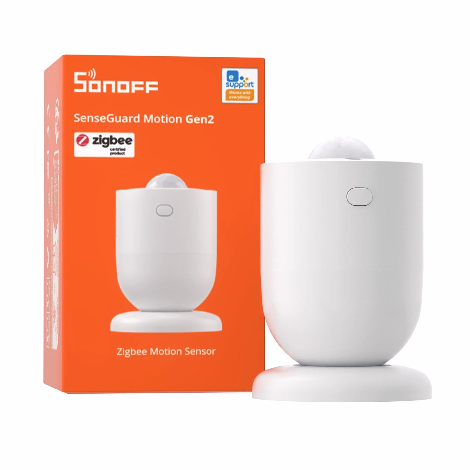 SONOFF SenseGuard SNZB-03PR2 Czujnik ruchu Zigbee z czujnikiem światła do sterowania oświetleniem, systemu alarmowego i automatyki Smart Home, kompatybilny z Home Assistant, Alexa i SmartThings