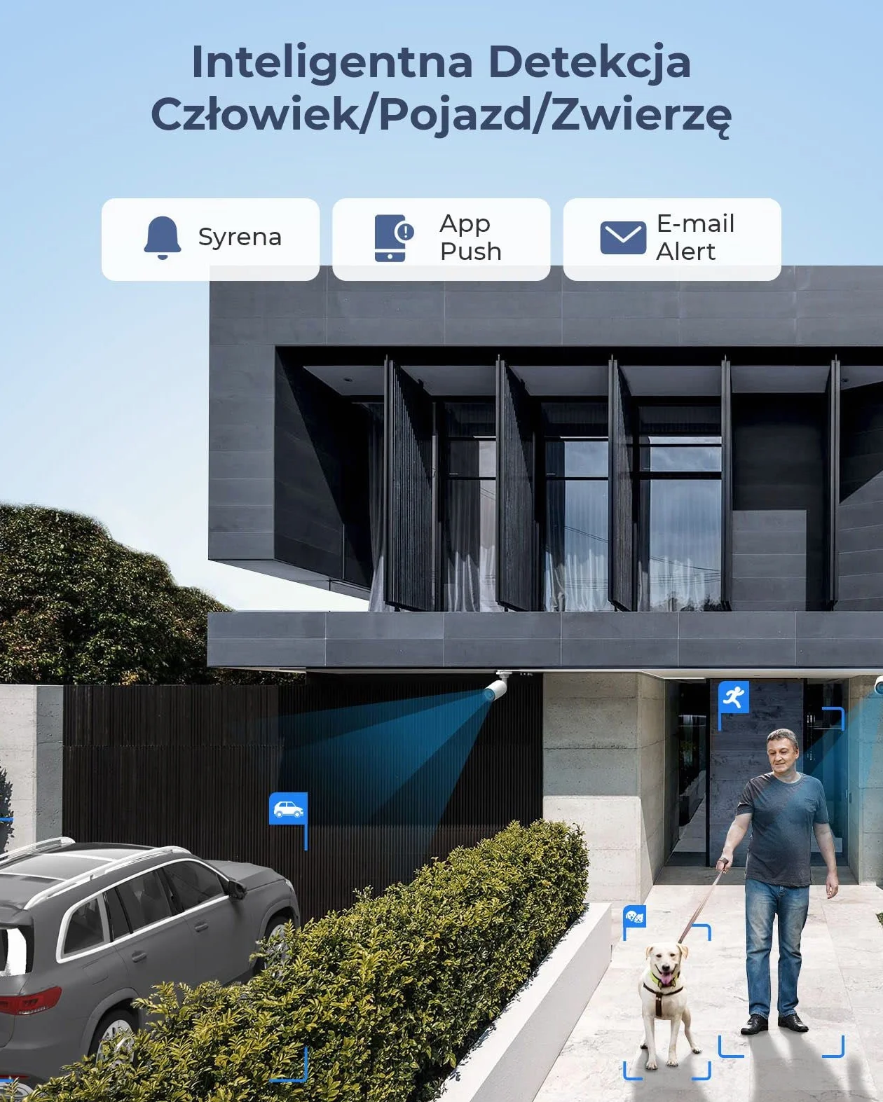 Reolink 12MP System kamer CCTV PoE, 4szt 12MP H.265 Kamery zewnętrzne kuloodporne, detekcja osób/pojazdów, 2-kierunkowa komunikacja, oświetlenie, 8CH NVR z 2TB HDD, nagrywanie 24/7, RLK8-1200B4-A
