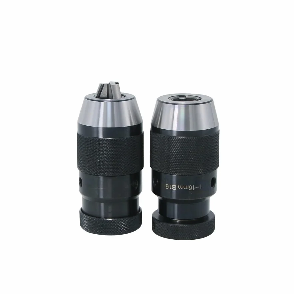 1 x B12 B16 B18 B22 uchwyt wiertarski, szybkozaciskowy uchwyt wiertarski, samozaciskowy, automatyczna blokada, zakres mocowania 110 mm, 113 mm, 116 mm (nr 3322) (B16 1-16 mm)