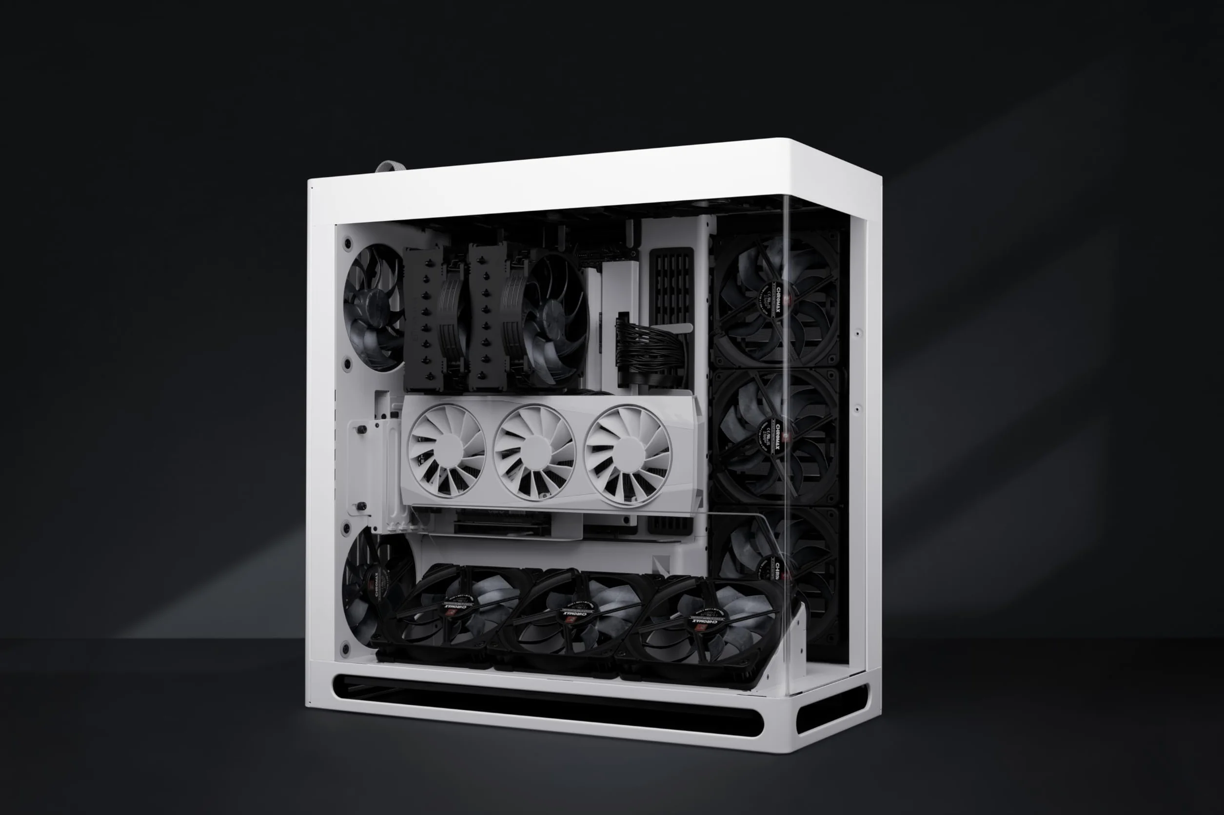 Noctua NF-A14x25 G2 PWM chromax.black 140mm Cichy Wentylator Komputerowy 4-Pin Czarny