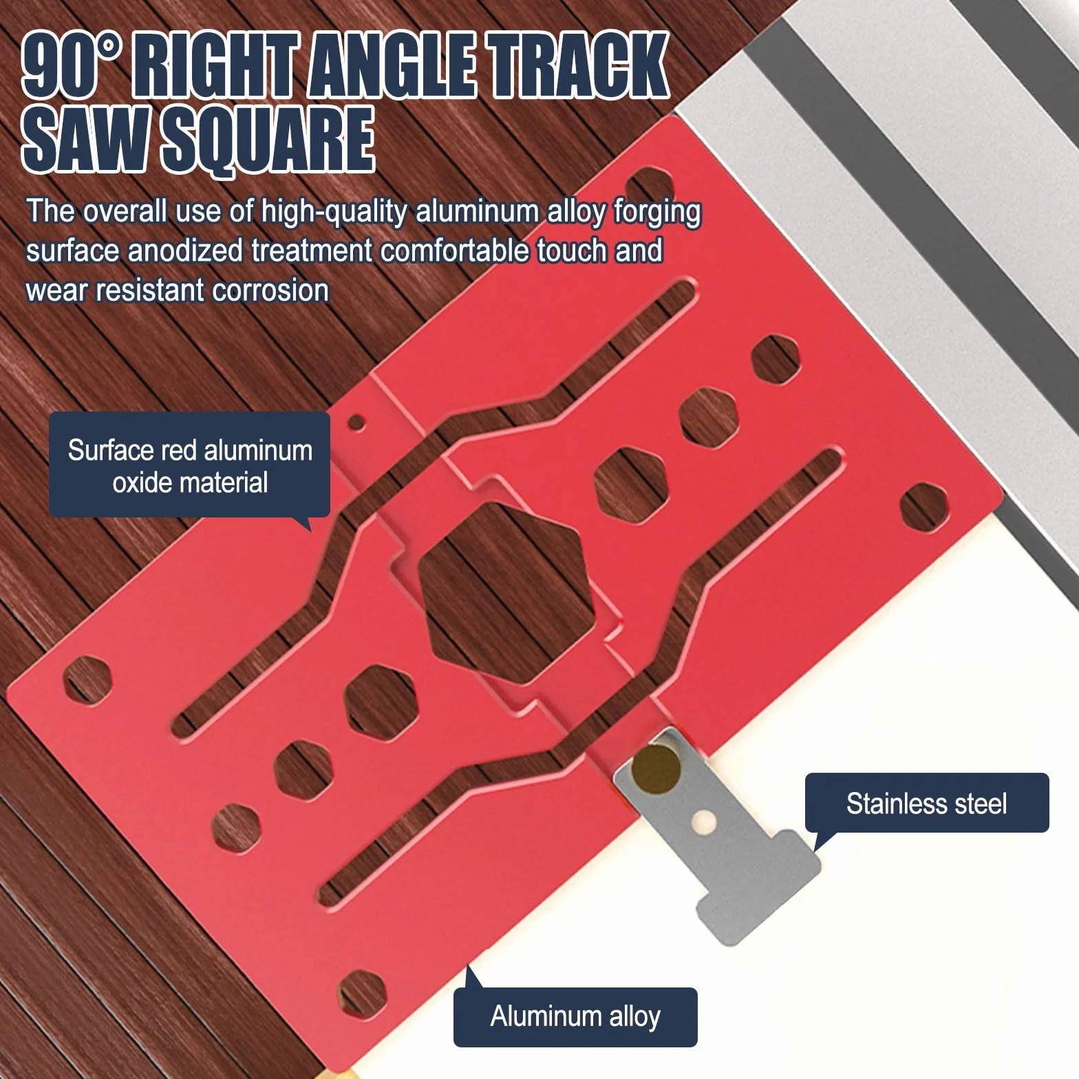 Szyna prowadząca Track Saw Square pod kątem 90° na prawo dla Dewalt, 340mm Szyna prowadząca kątowa do elektrycznej piły tarczowej Dewalt