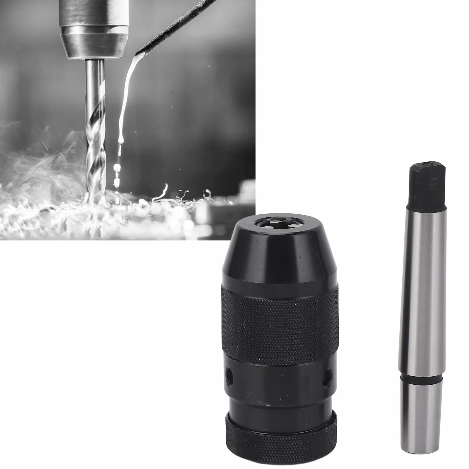 Samozaciskowe wiertło Chuck B16 High Carbon Steel 1 do 13 mm z drążkiem przedłużającym MT2 do tokarek i wiertarek