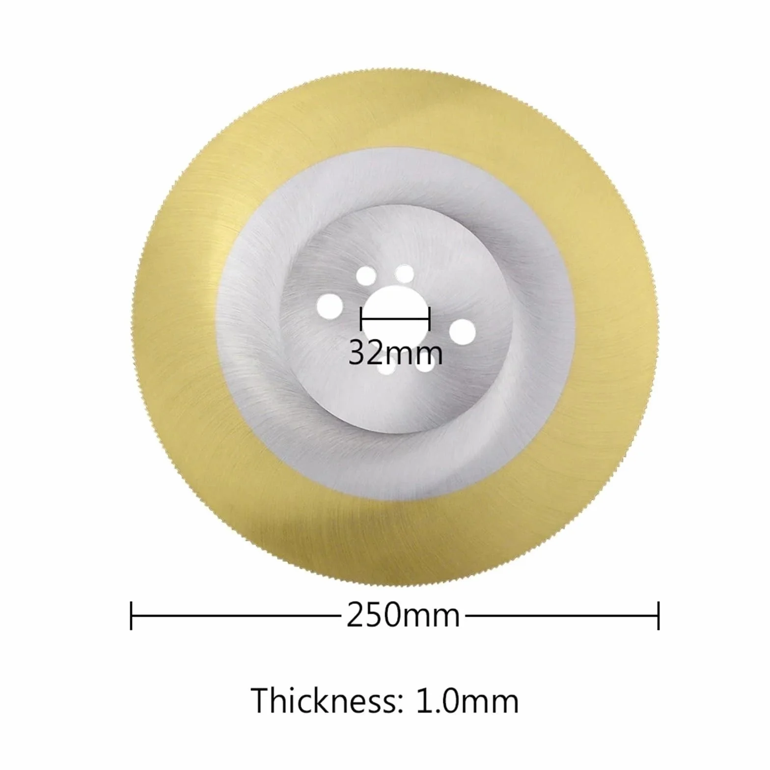 1 szt. Brzeszczot piły tarczowej HSS 250/275/300/315/350/375/400mm tarcza tnąca ze stali nierdzewnej do prętów rurowych metalowych(250X32X1.0mm)