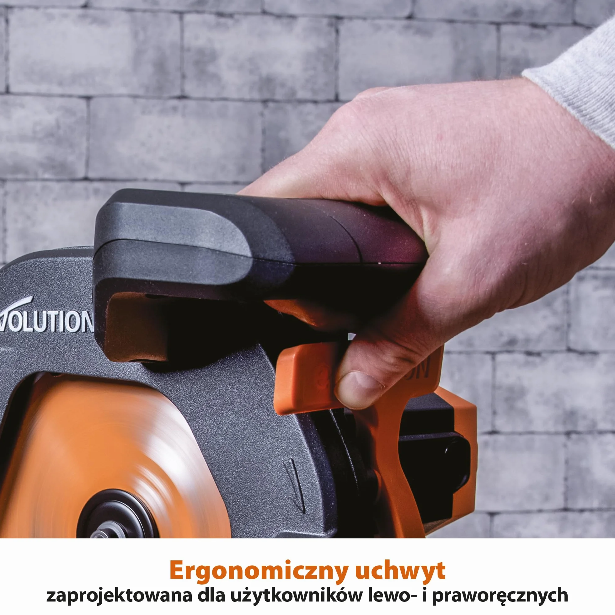 Evolution Power Tools Przesuwna ukośnica do cięć złożonych Plus R210SMS+ – w zestawie tarcza do różnych materiałów, tnie drewno, metal, plastik i inne, cięcie z nachyleniem i ukośne, 210 mm (230 V)