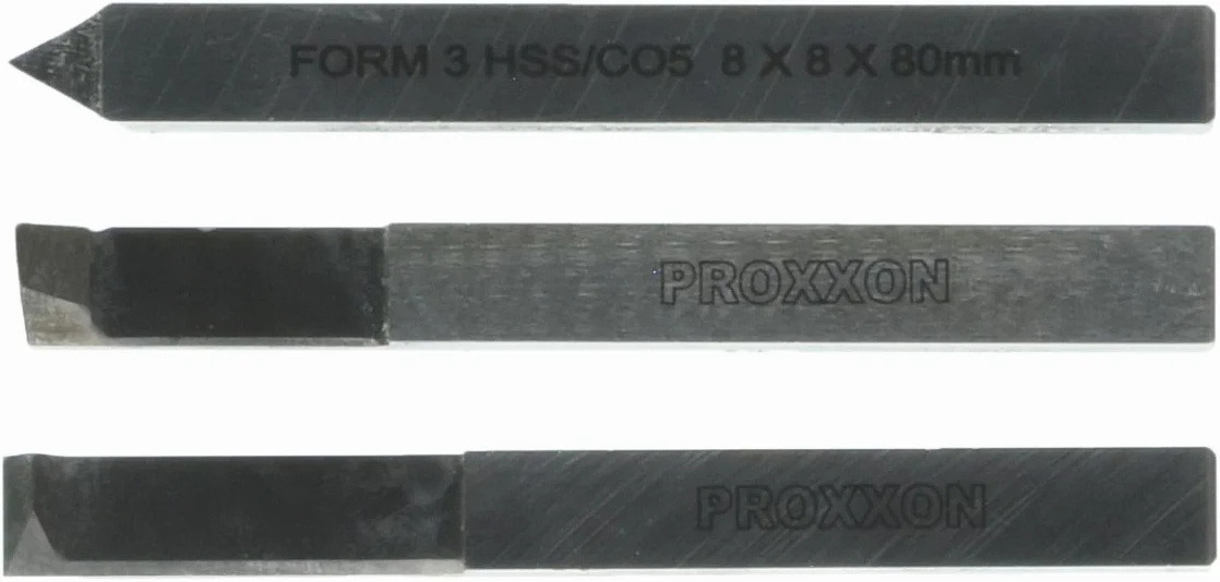 PROXXON 24540 zestaw tokarek do gwintowania 3-częściowy 8 x 8 mm do PD230/e & PD250/e