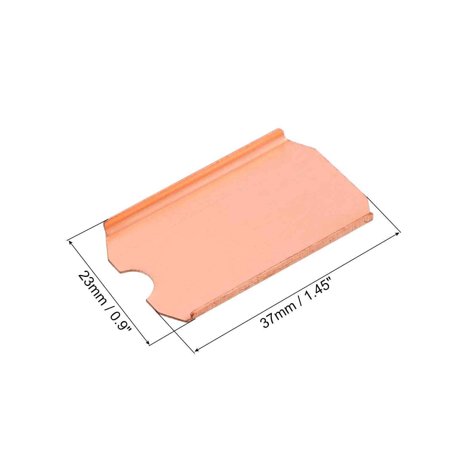 QUARKZMAN M.2 2242 SSD radiator miedziany z silikonowymi podkładkami przewodzącymi ciepło