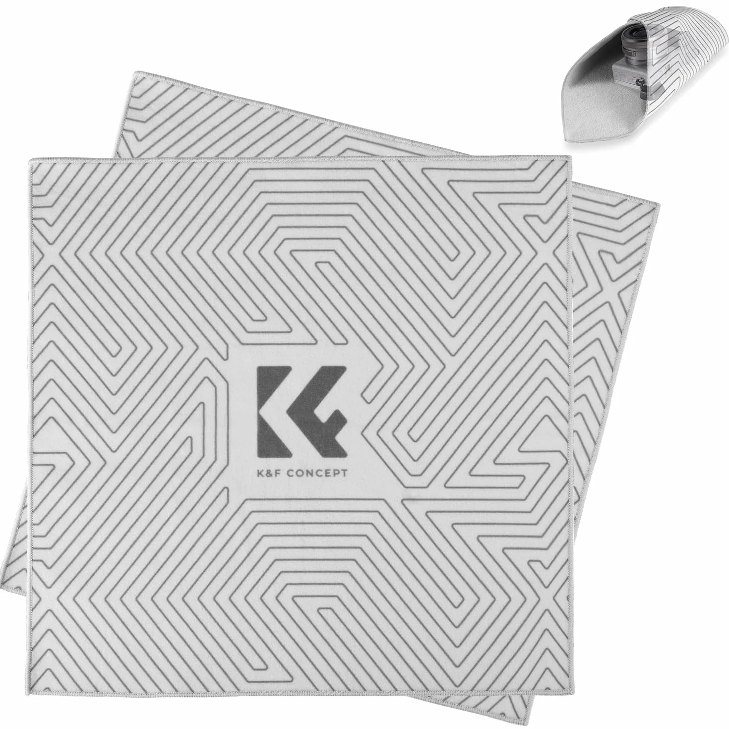 K&F CONCEPT Osłona ochronna na obiektyw 45 x 45 cm szara 2 szt.