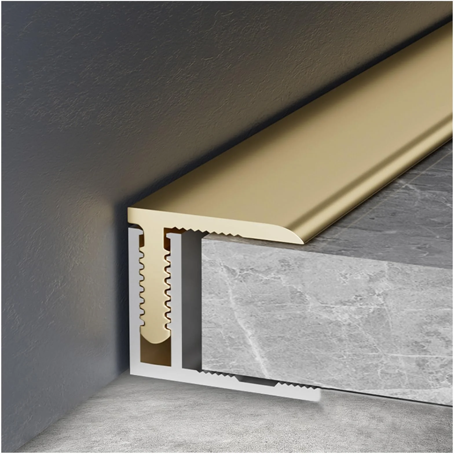 Listwa podłogowa z ap T 100240 cm, miedziana listwa Ed do wejść, drewno do płytek, cement winylowy, 15 x 12 mm i solut
