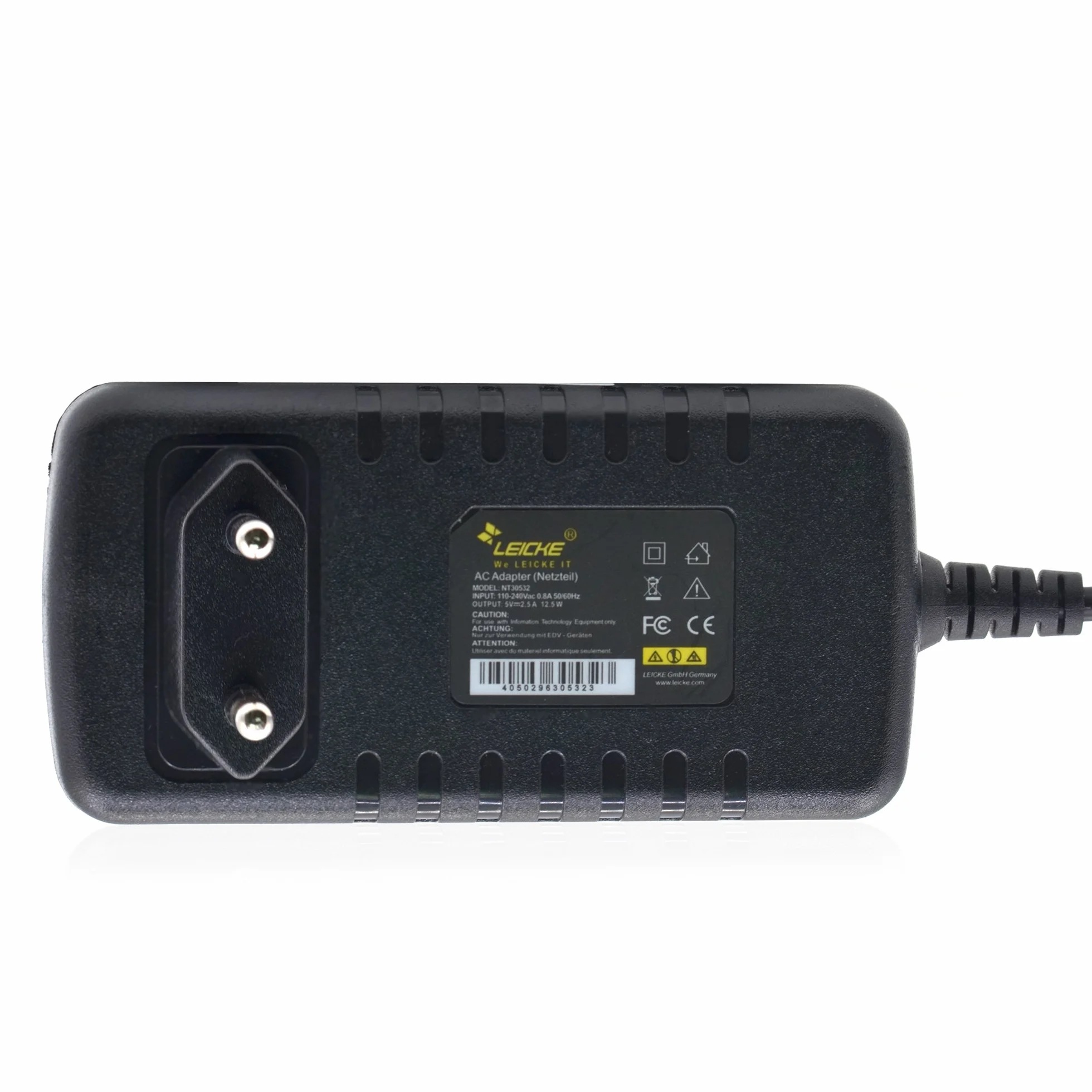 LEICKE Zasilacz 5V 2.5A 12.5W Ładowarka do Raspberry Pi Model A i B