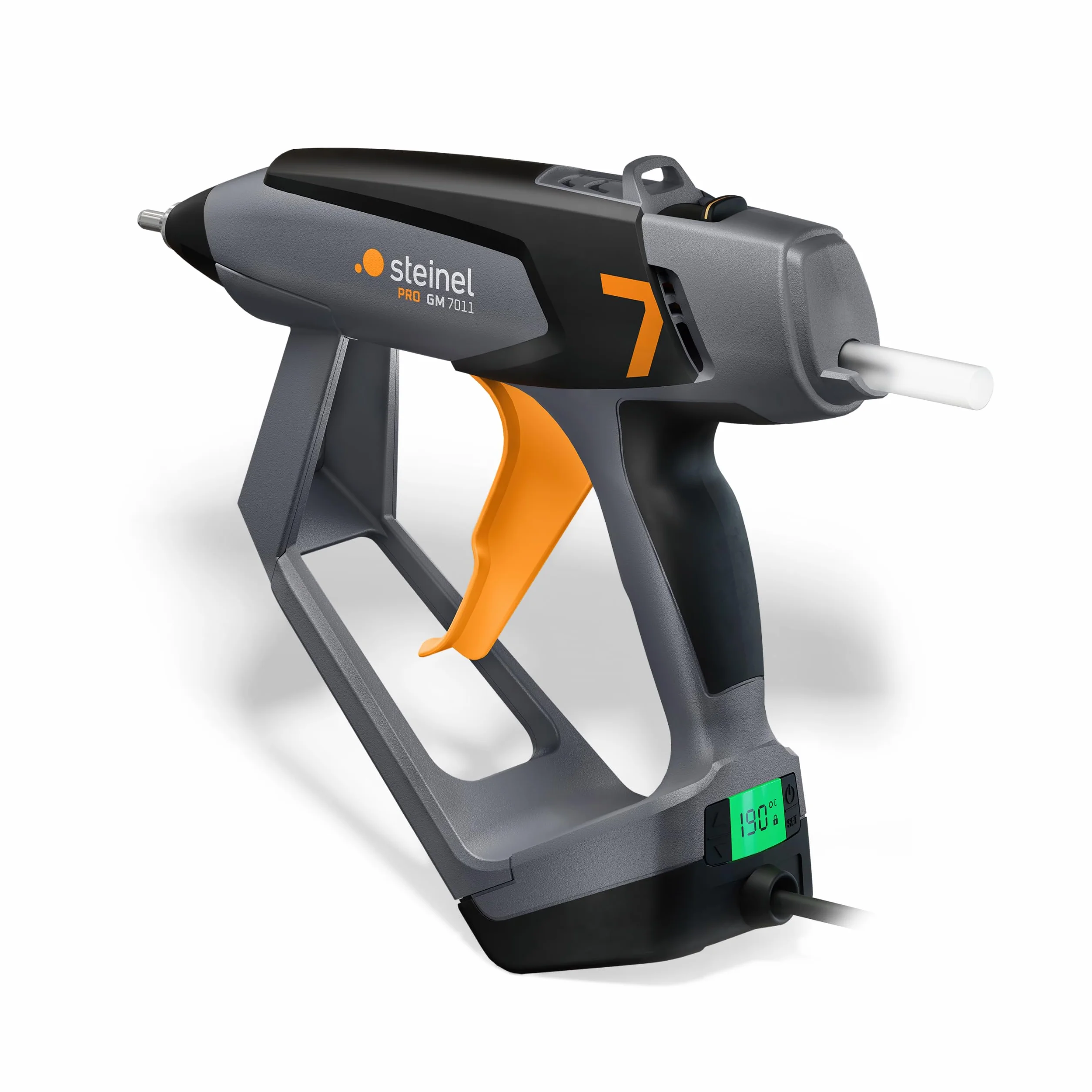 Pistolet do kleju Steinel GlueMatic 7011, 110 W | elektronicznie sterowany pistolet do kleju, regulowana ilość kleju, wymienne dysze