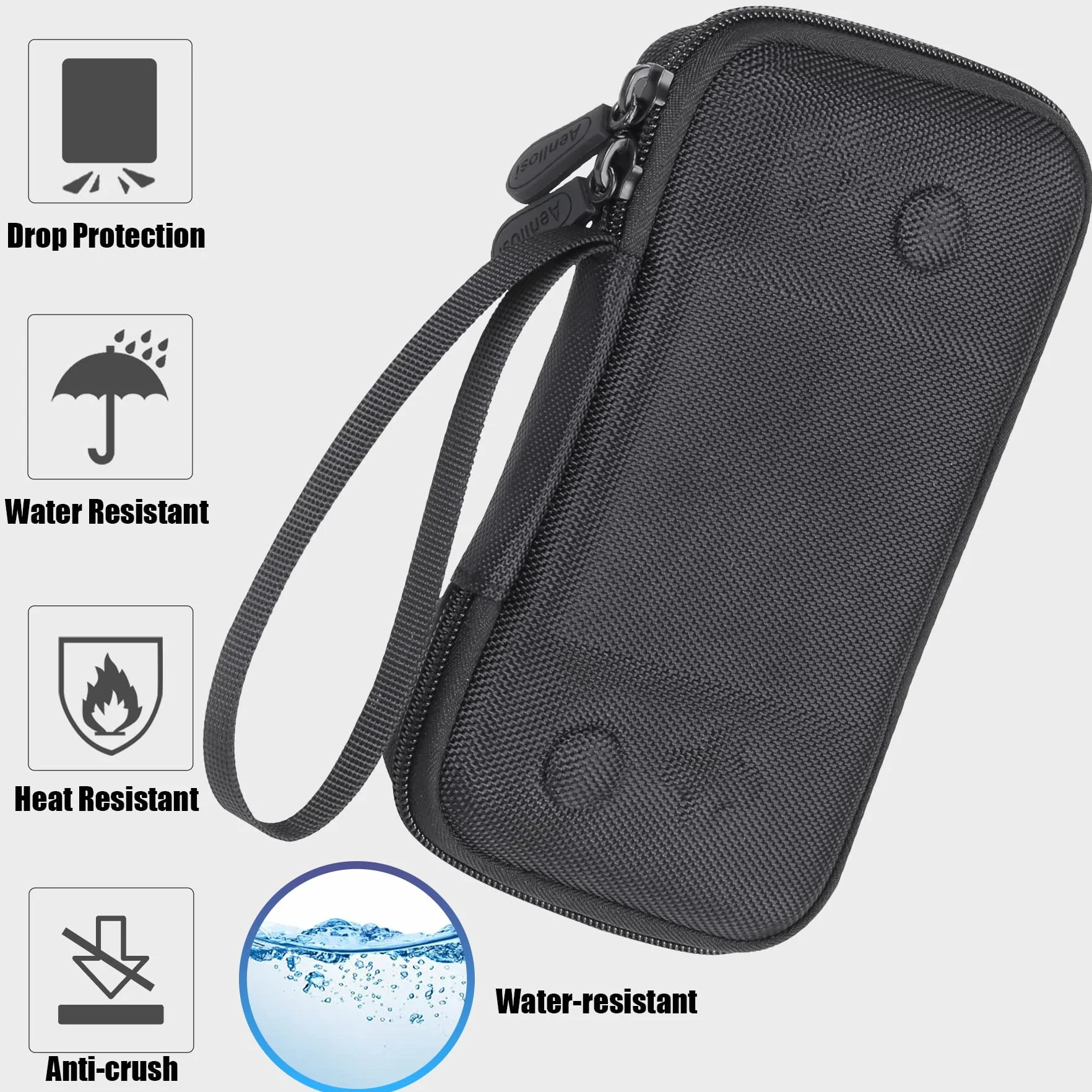 Etui Aenllosi do Razer Kishi V2, twarde etui na kontroler do gier, czarne
