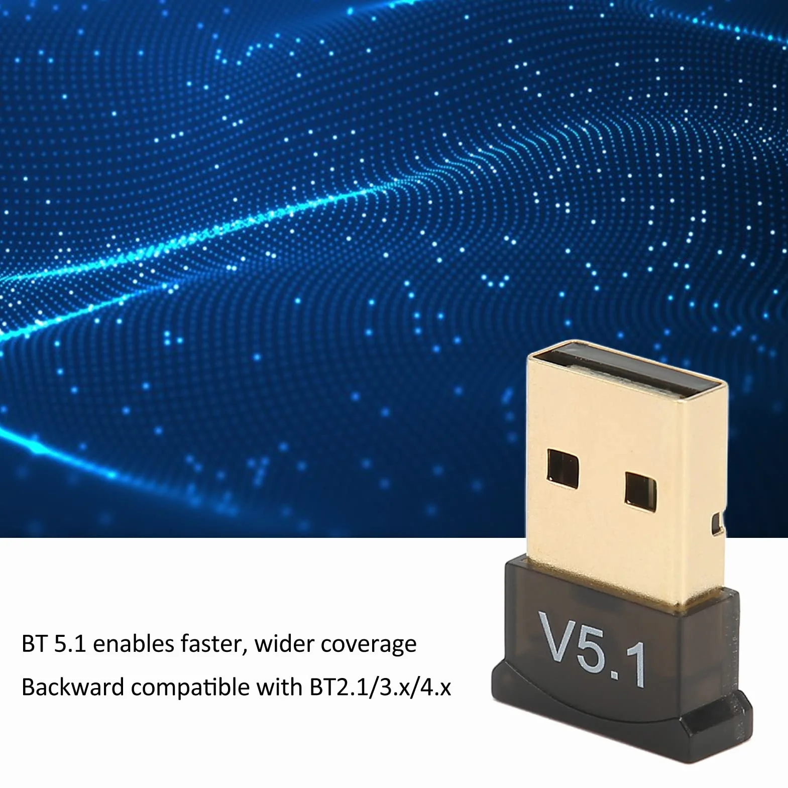 Bezprzewodowy Adapter USB Bluetooth 5.1 Odbiornik Audio dla Systemu 7/8.1/10/11 Linux
