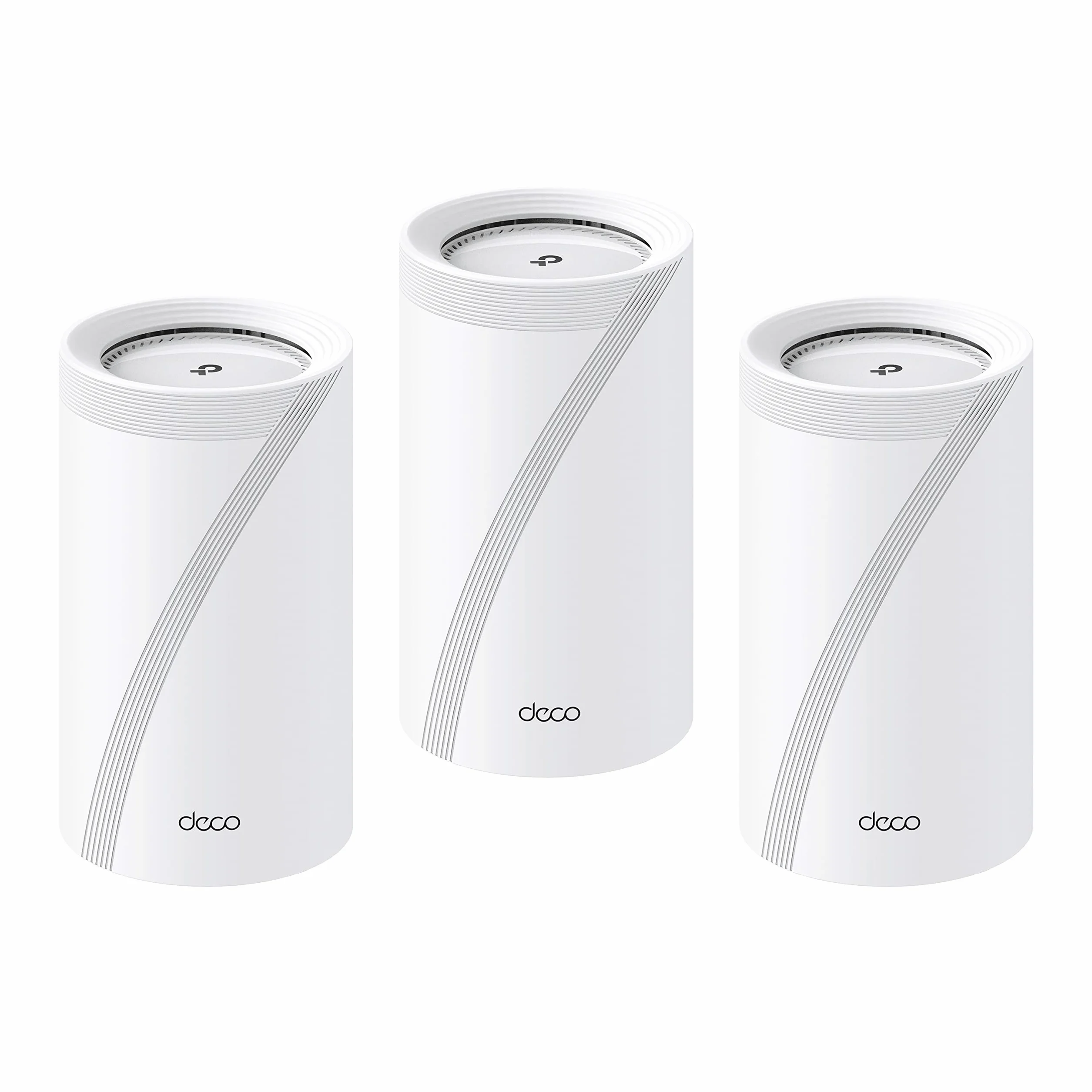 TP-Link Deco BE65 Wi-Fi 7 Mesh WLAN Set (3 szt.) Tri-Band 6G 320 MHz MLO 4x 2.5 G port USB 3.0 WPA3 Biały