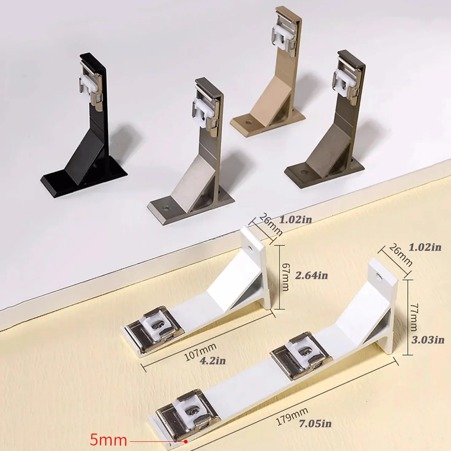 Montowany na ścianie aluminiowy 1-warstwowy odpływ 4,6 m (15,1 ft) biały zawiera akcesoria do gładkiego