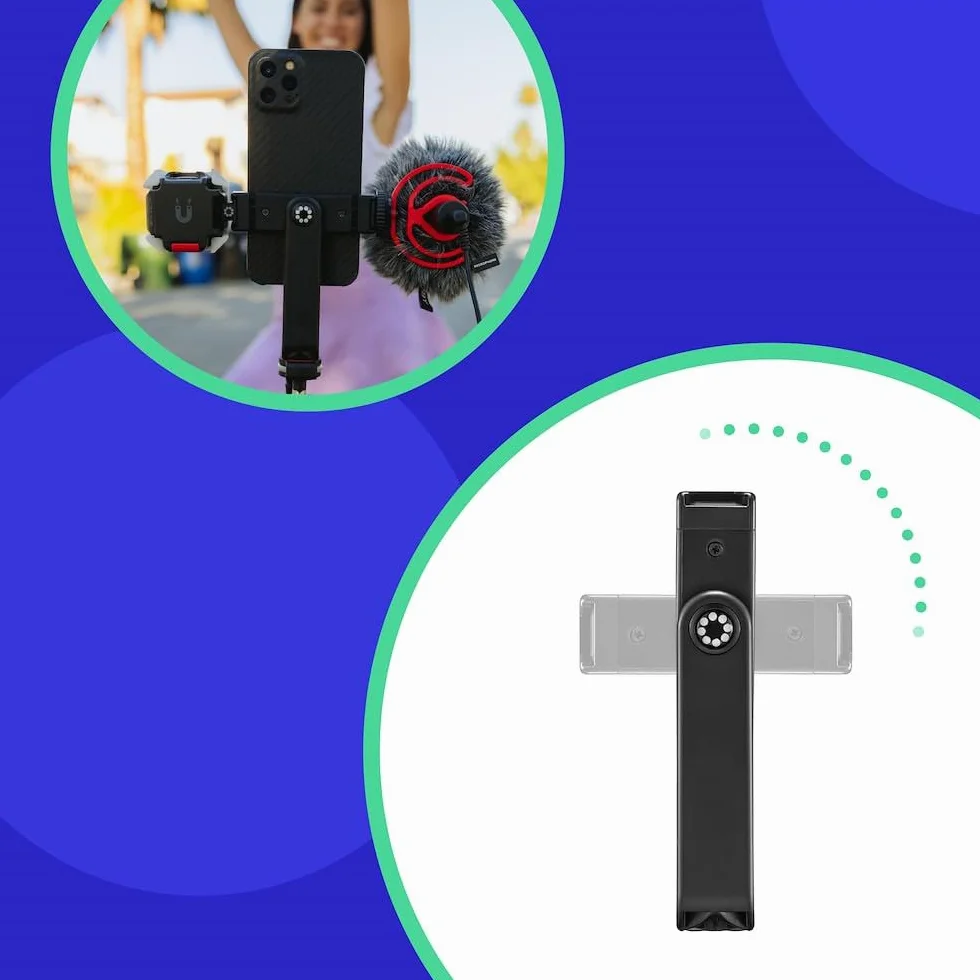 JOBY Compact Advanced Kit, statyw fotograficzny, kula 3D, mocowanie ¼-20", uchwyt na smartfon, torba, czarny, 3 kg