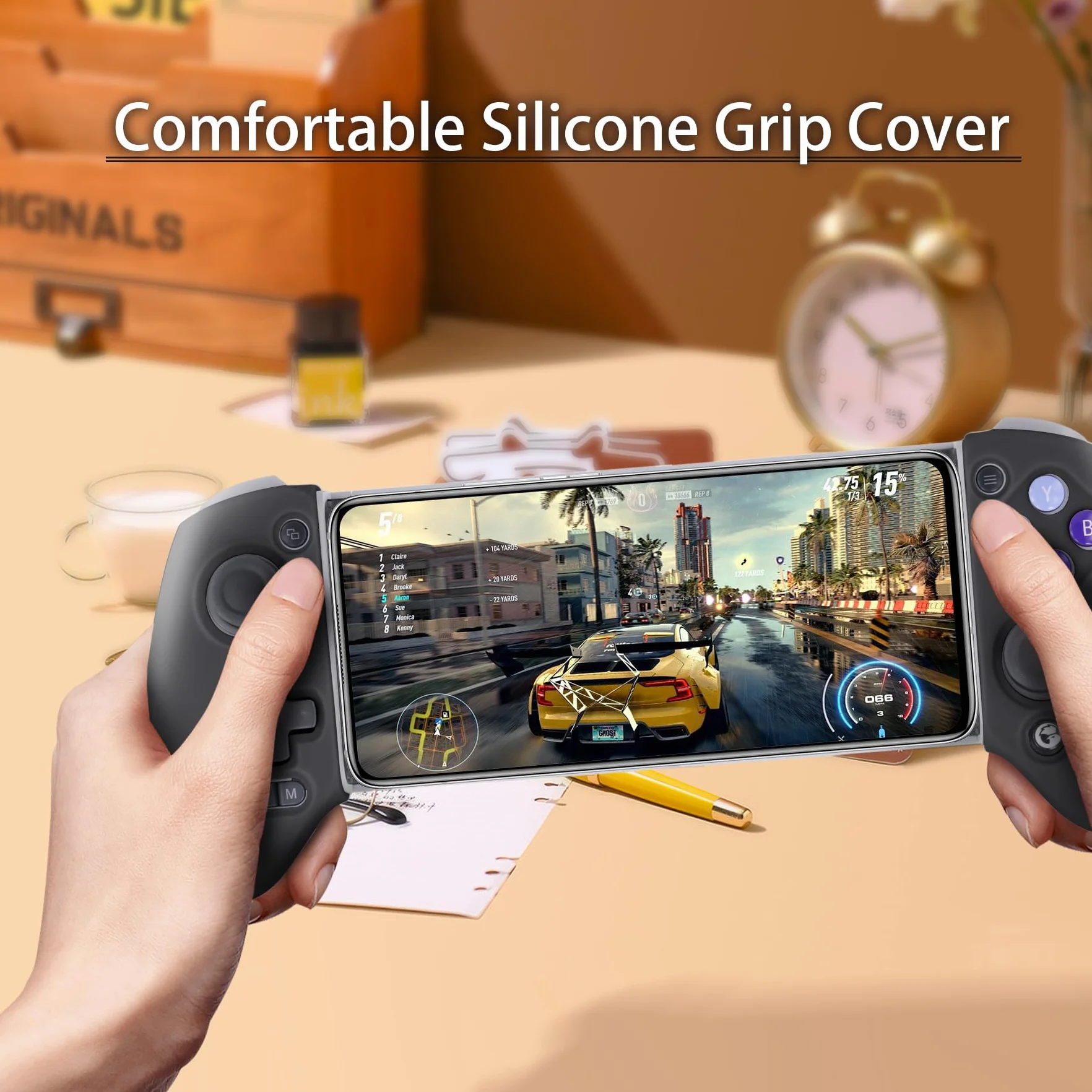 Silikonowy pokrowiec na kontroler GameSir G8 Galileo/G8 Plus, czarne