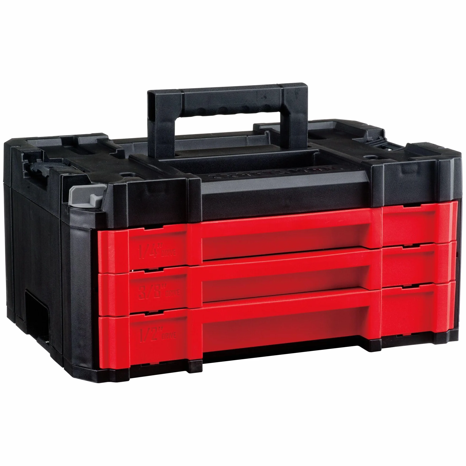 Craftsman VERSASTACK CMMT45309 zestaw narzędzi mechanicznych, 1/10.2 cm i 3/20.3 cm, trwała skrzynka narzędziowa z 3 szufladami, 262 szt