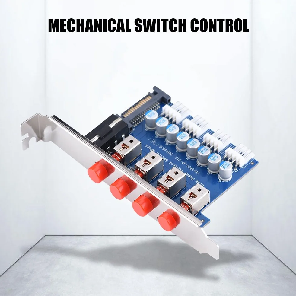 Power Switch Moduł do interfejsów SATA 15P / IDE 120 mm pełna wysokość montażu