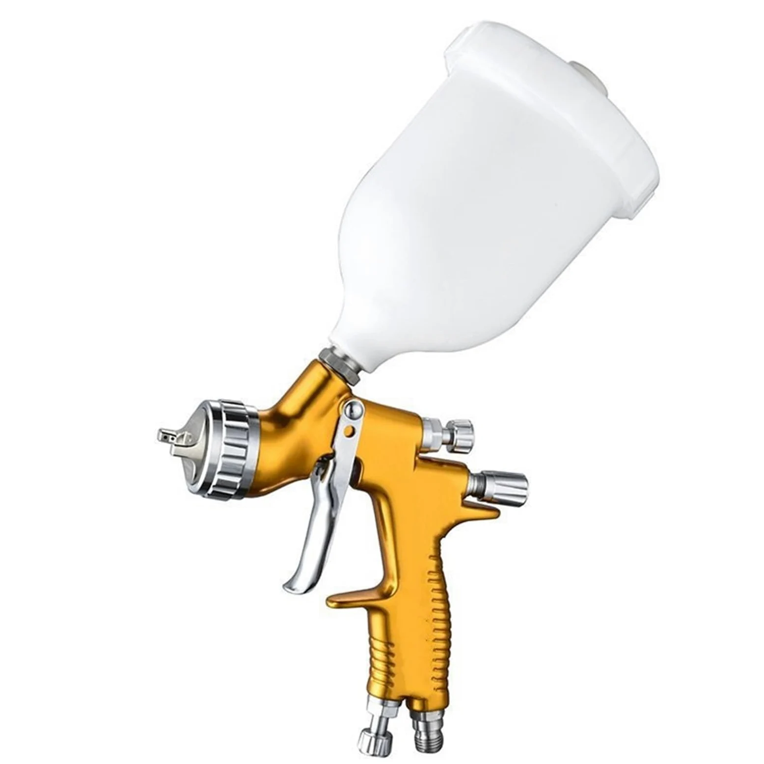 Złącze pistoletu smarowego Pistolet do malowania natryskowego Pistolet do natrysku powietrza z dyszą 1,3 mm z dyszą 1,5 mm Opryskiwacz lakierniczy Łącznik do smarownicy(Gold)