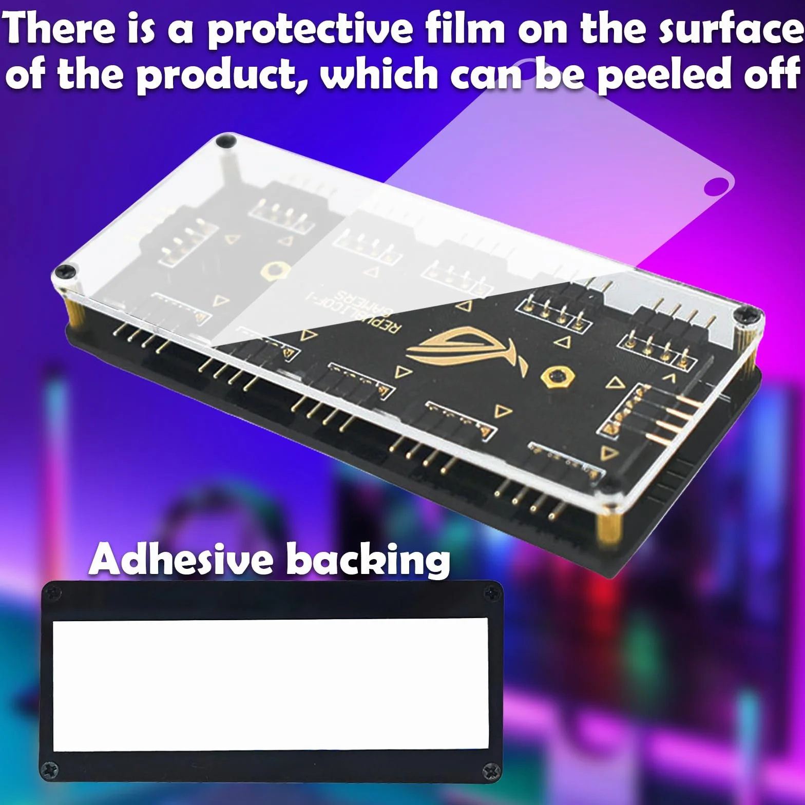 Kontroler RGB HUB 1 do 10 portów 12V 4-pinowy ARGB rozdzielacz z kablem przedłużającym