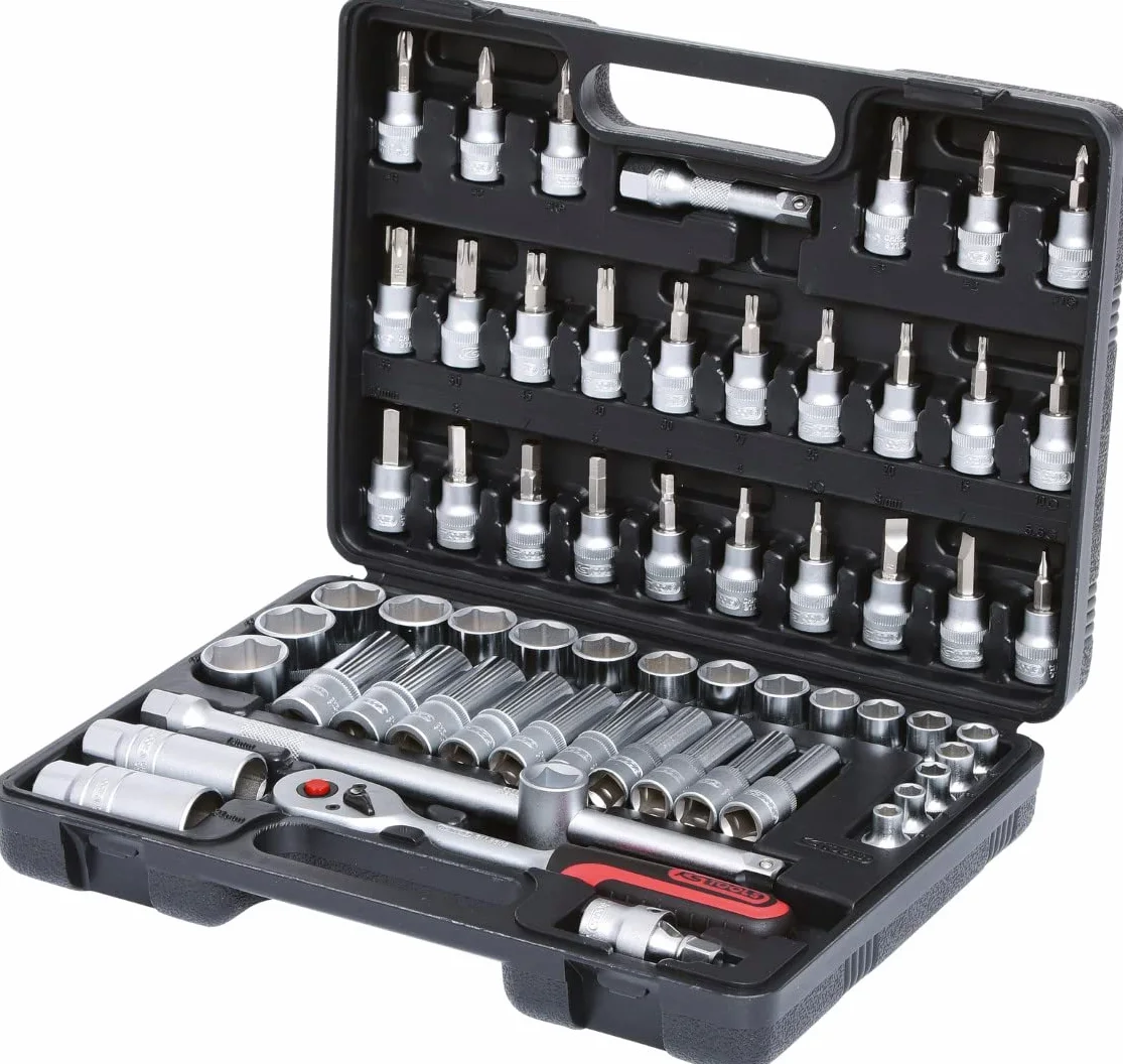 KS Tools 911.0661 3/8" Zestaw kluczy nasadowych, 61-szt