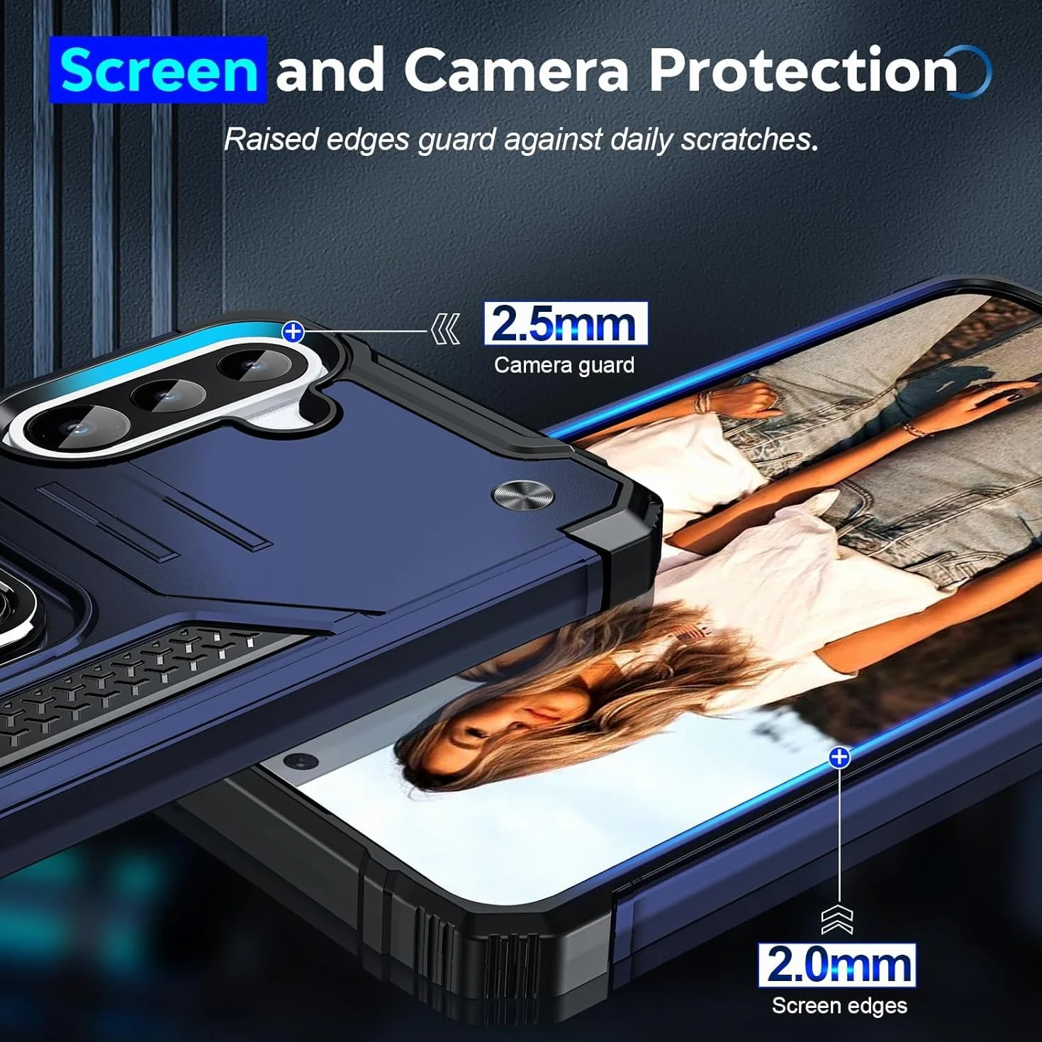 LeYi Etui Samsung Galaxy A36 5G szkło hartowane folia na aparat metalowy pokrowiec ochronny silikonowy TPU odporny na wstrząsy