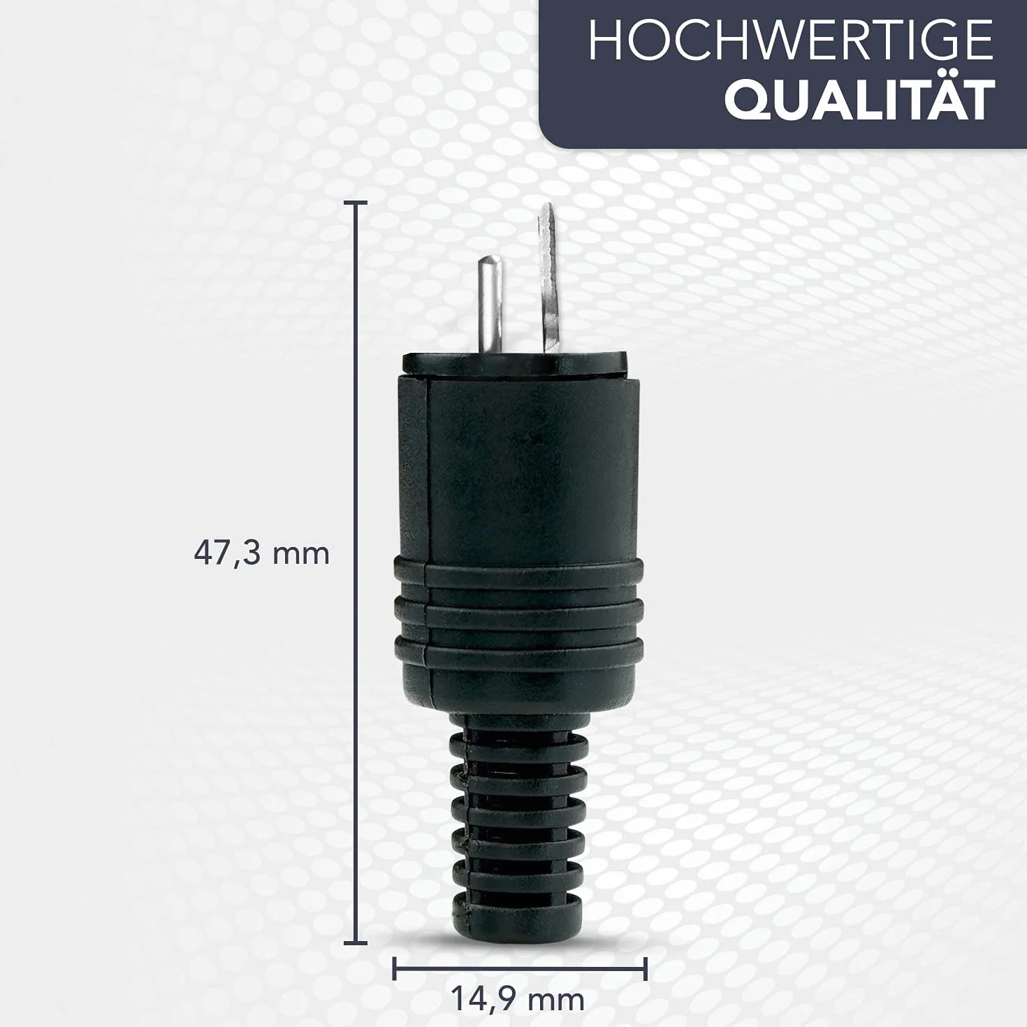 Wtyczka głośnikowa z przyłączem śrubowym 2,2 mm czarna