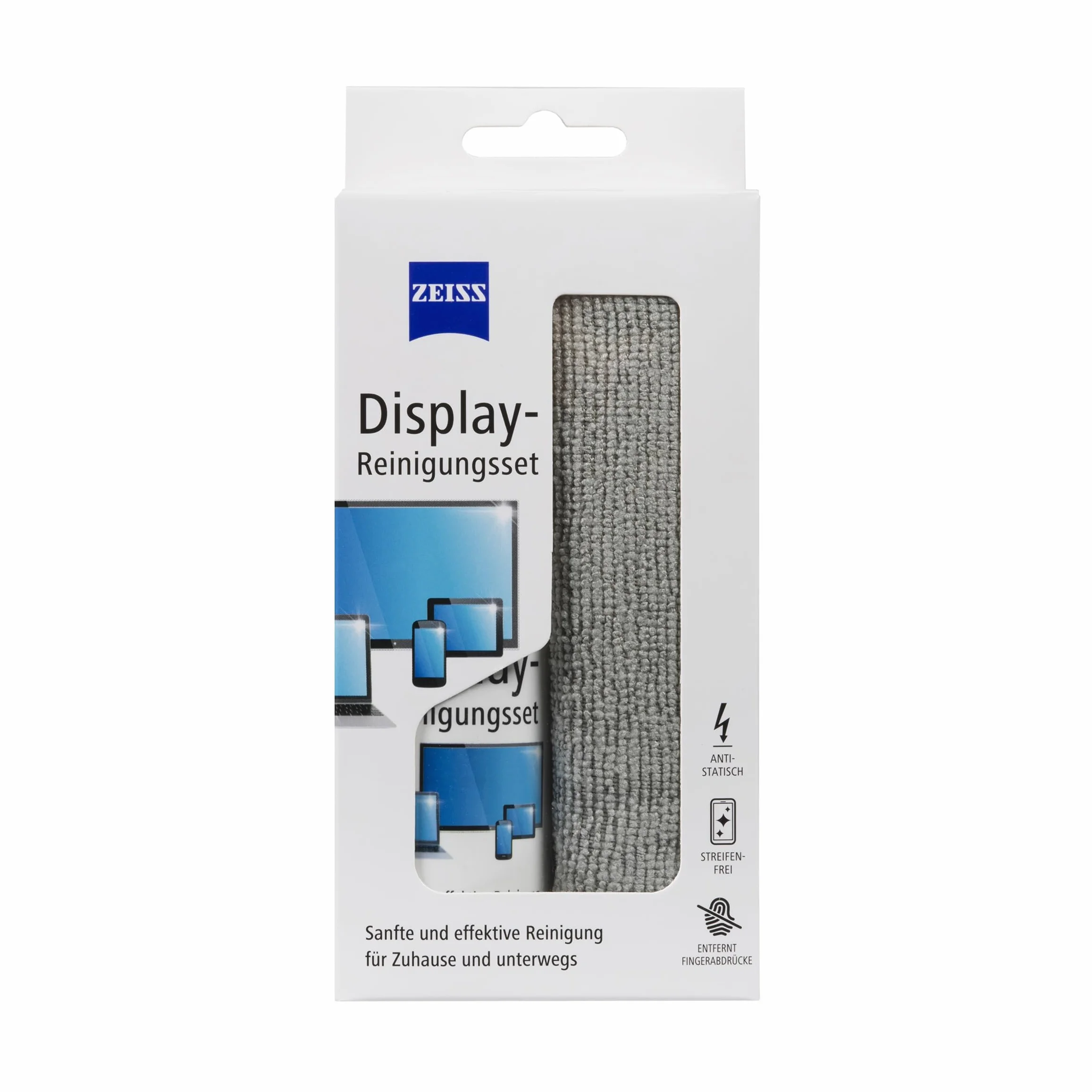 ZEISS Spray do czyszczenia wyświetlacza 30 ml ze ściereczką z mikrofibry antystatyczny