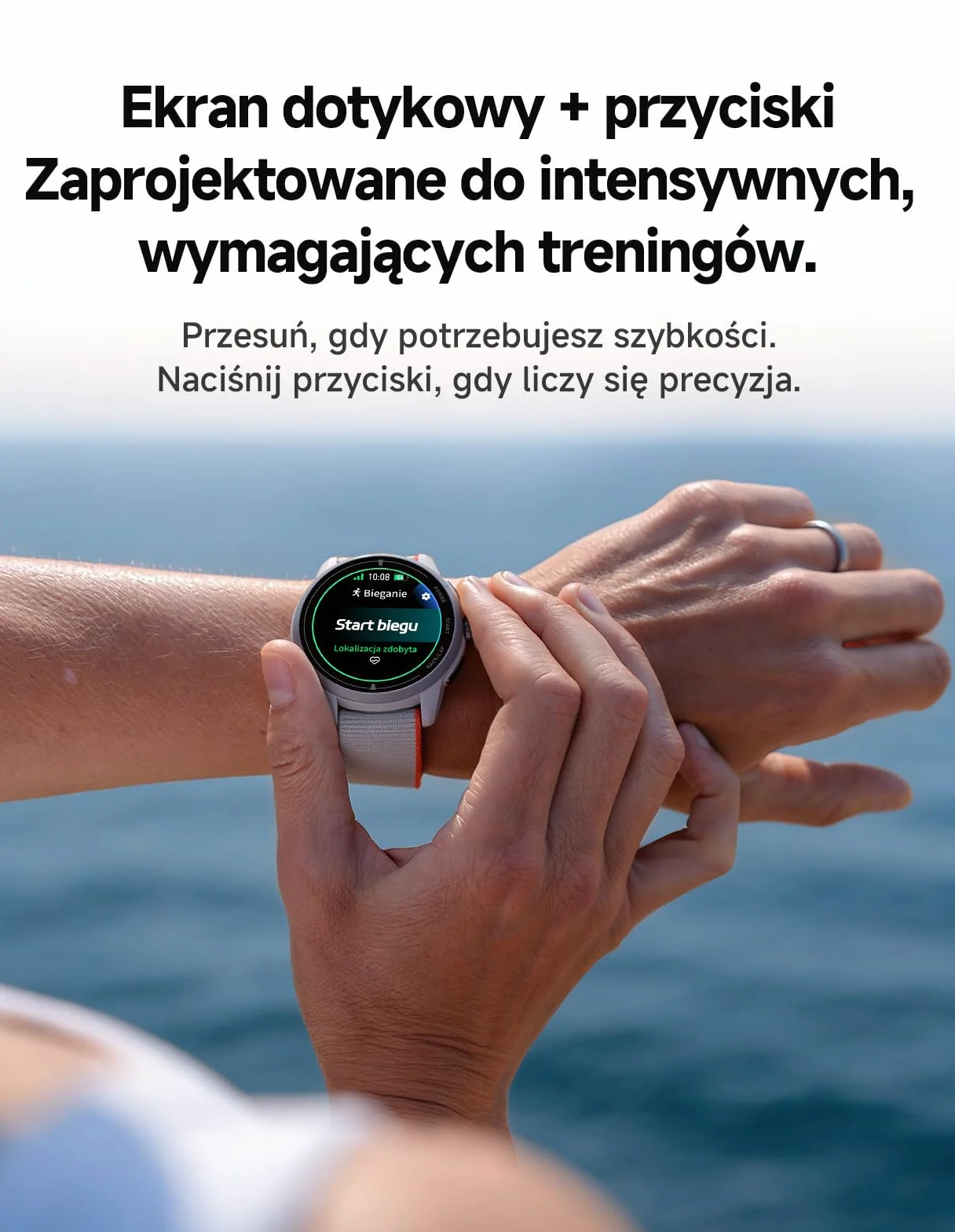 iGPSPORT VeRun Ultralekki Smartwatch AMOLED 1,32" GPS Dwuczęstotliwościowy 14 Dni Baterii Nawigacja Offline Szary