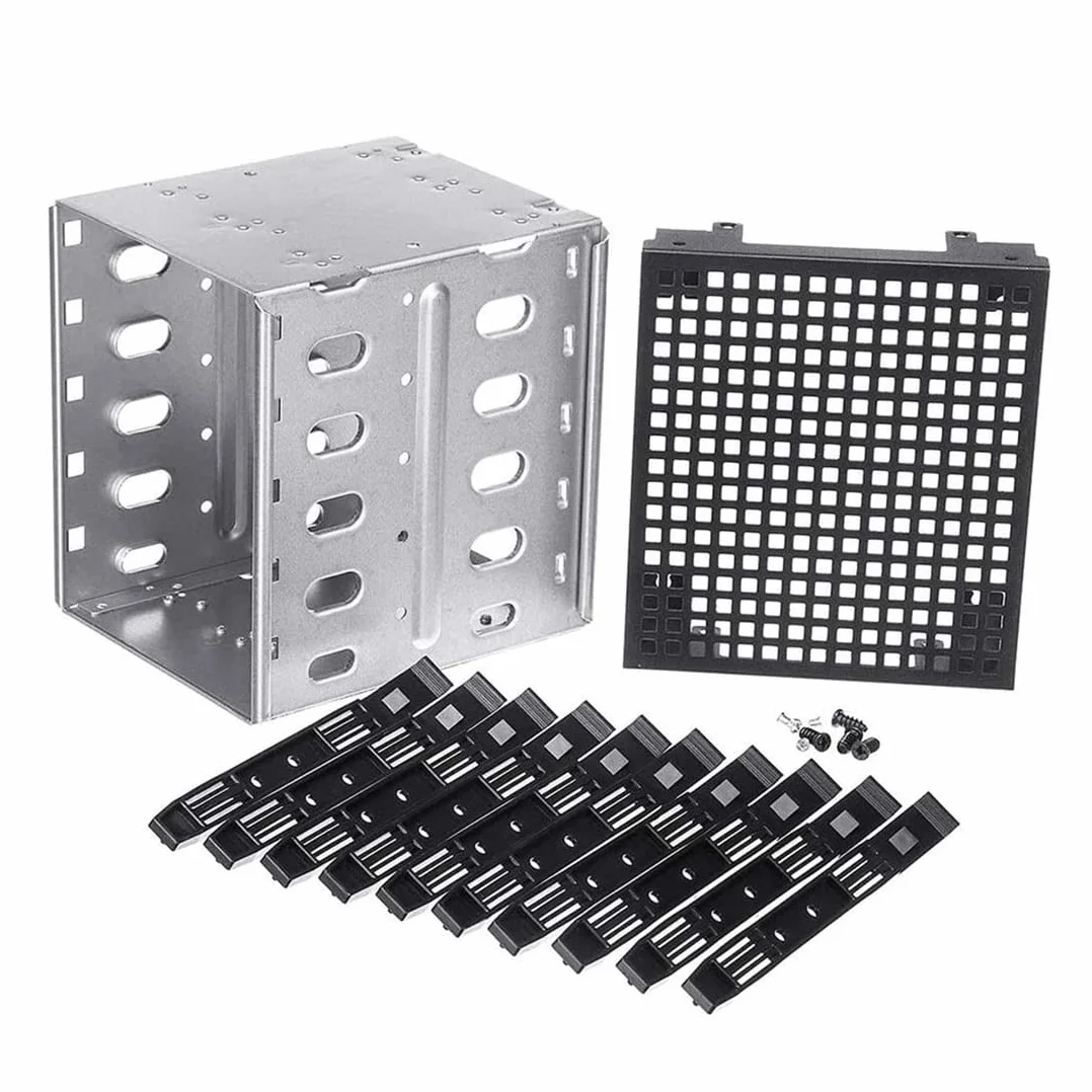 SATA HDD Cage Rack 13 cm 5 x 3,5 obudowa dysku twardego adapter tacy